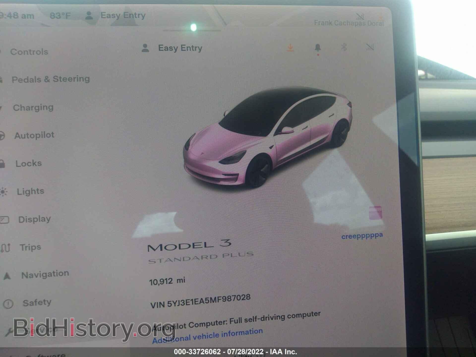 2021 TESLA MODEL 3 - VIN: 5YJ3E1EA5MF987028 - Photo 7