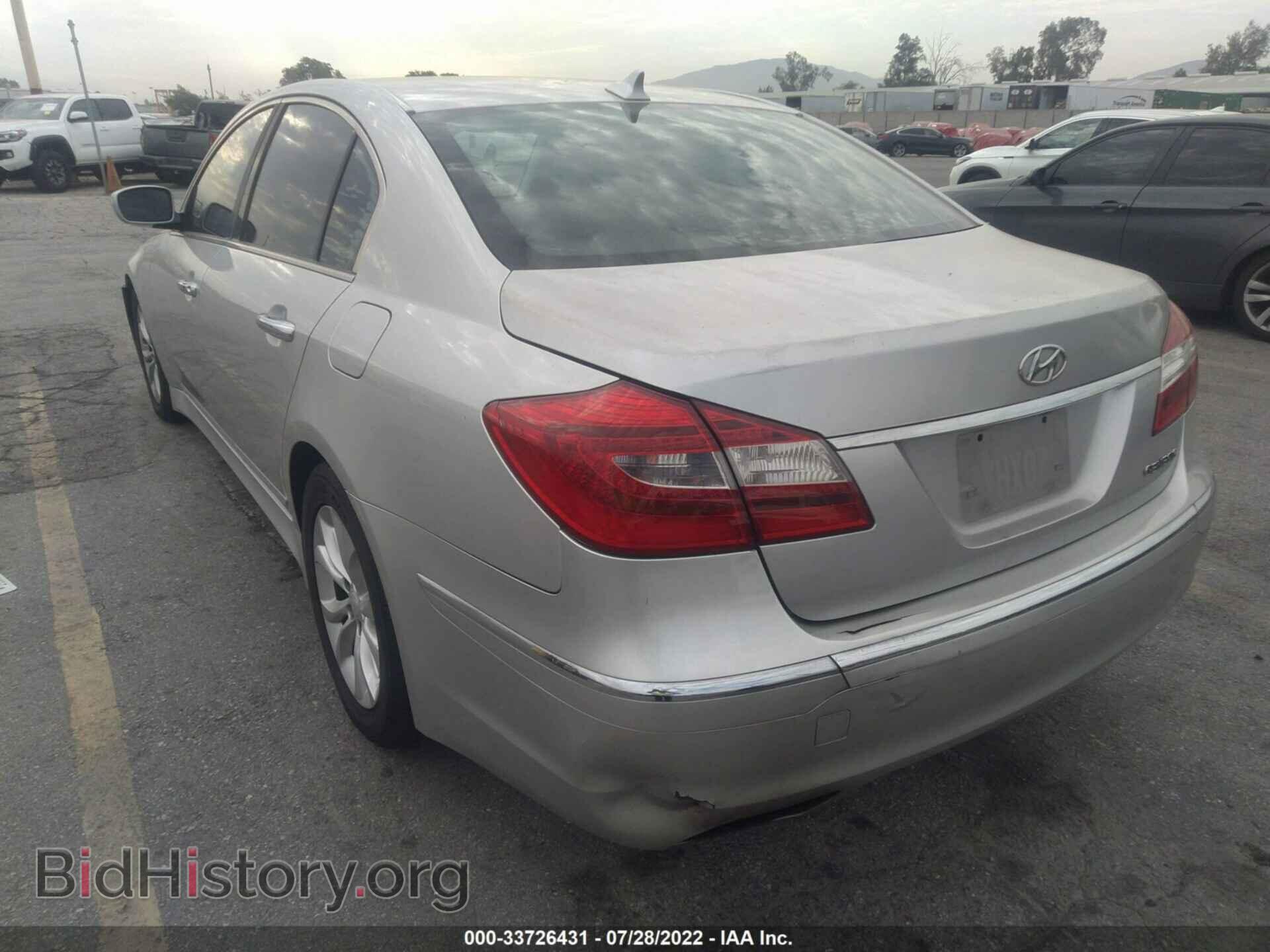 2012 HYUNDAI GENESIS - VIN: KMHGC4DD9CU167721 - Фото 3