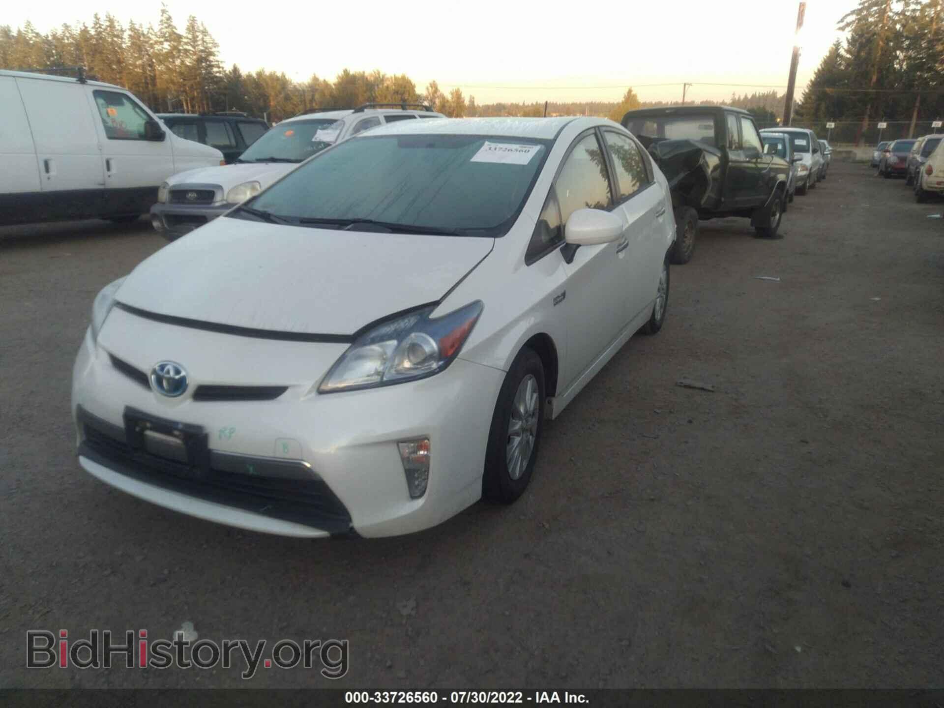 2013 TOYOTA PRIUS PLUG-IN - VIN: JTDKN3DP5D3038539 - Фото 2