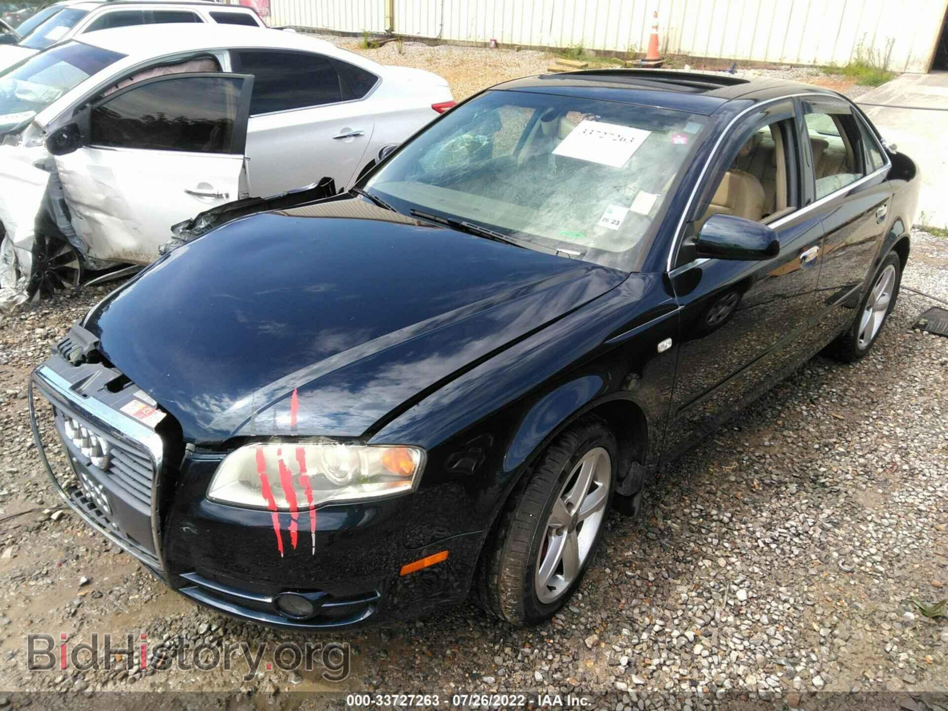 2007 AUDI A4 - VIN: WAUDH78E67A113343 - Фото 2