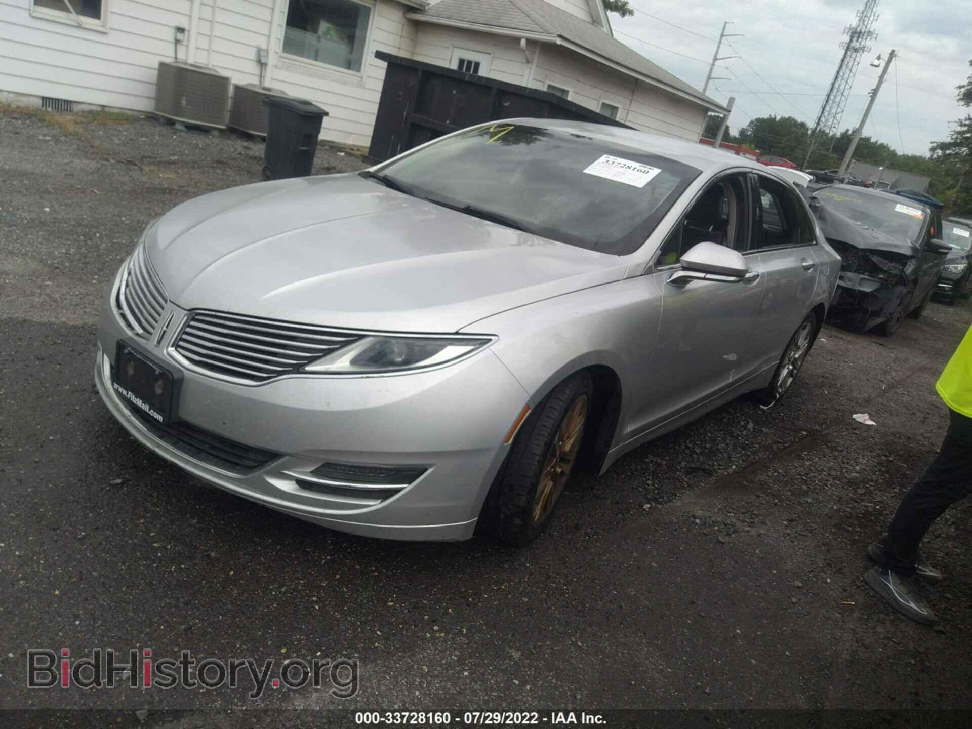 2014 LINCOLN MKZ - VIN: 3LN6L2G9XER835219 - Фото 2