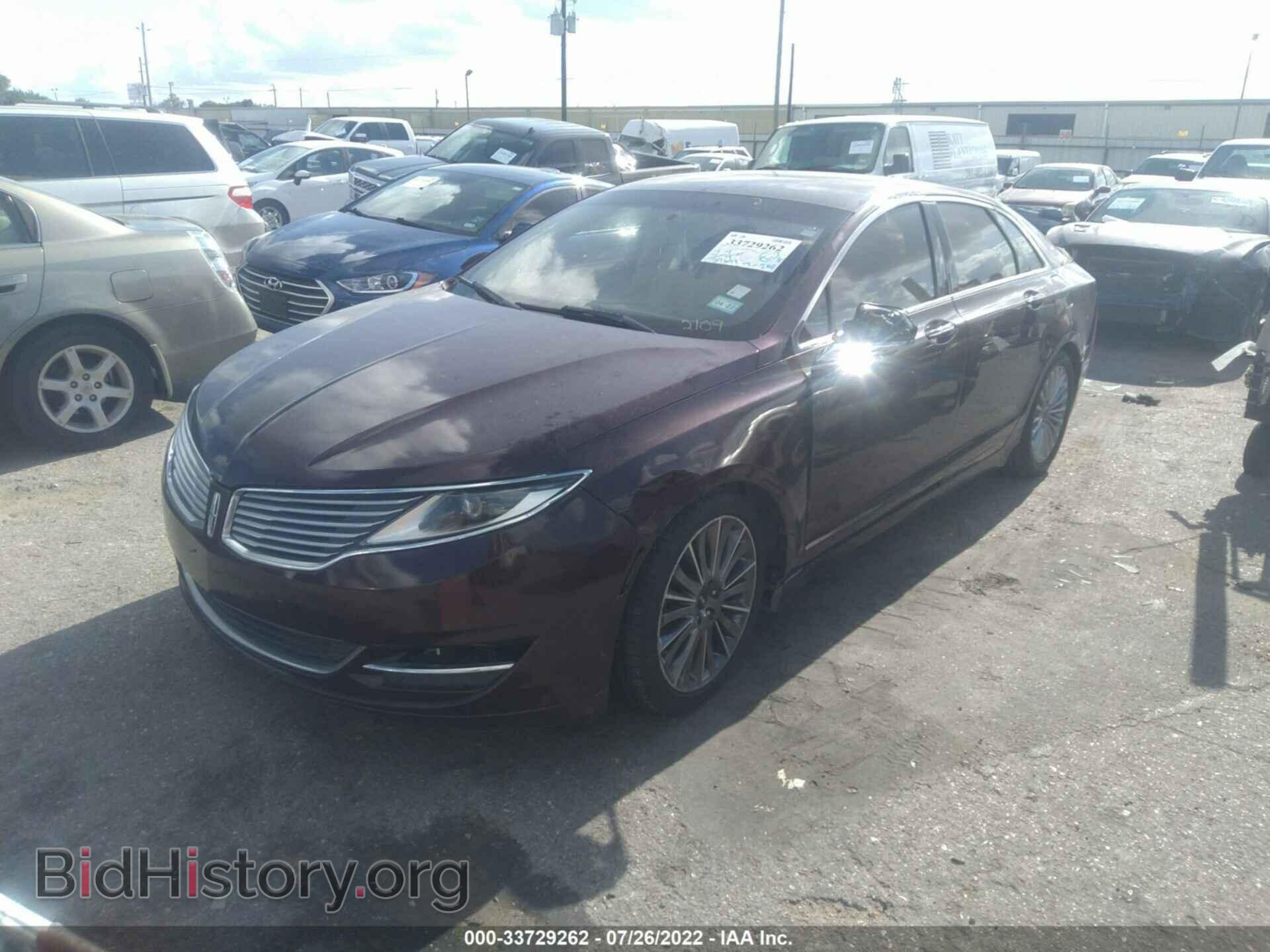 2013 LINCOLN MKZ - VIN: 3LN6L2GK7DR812109 - Фото 2