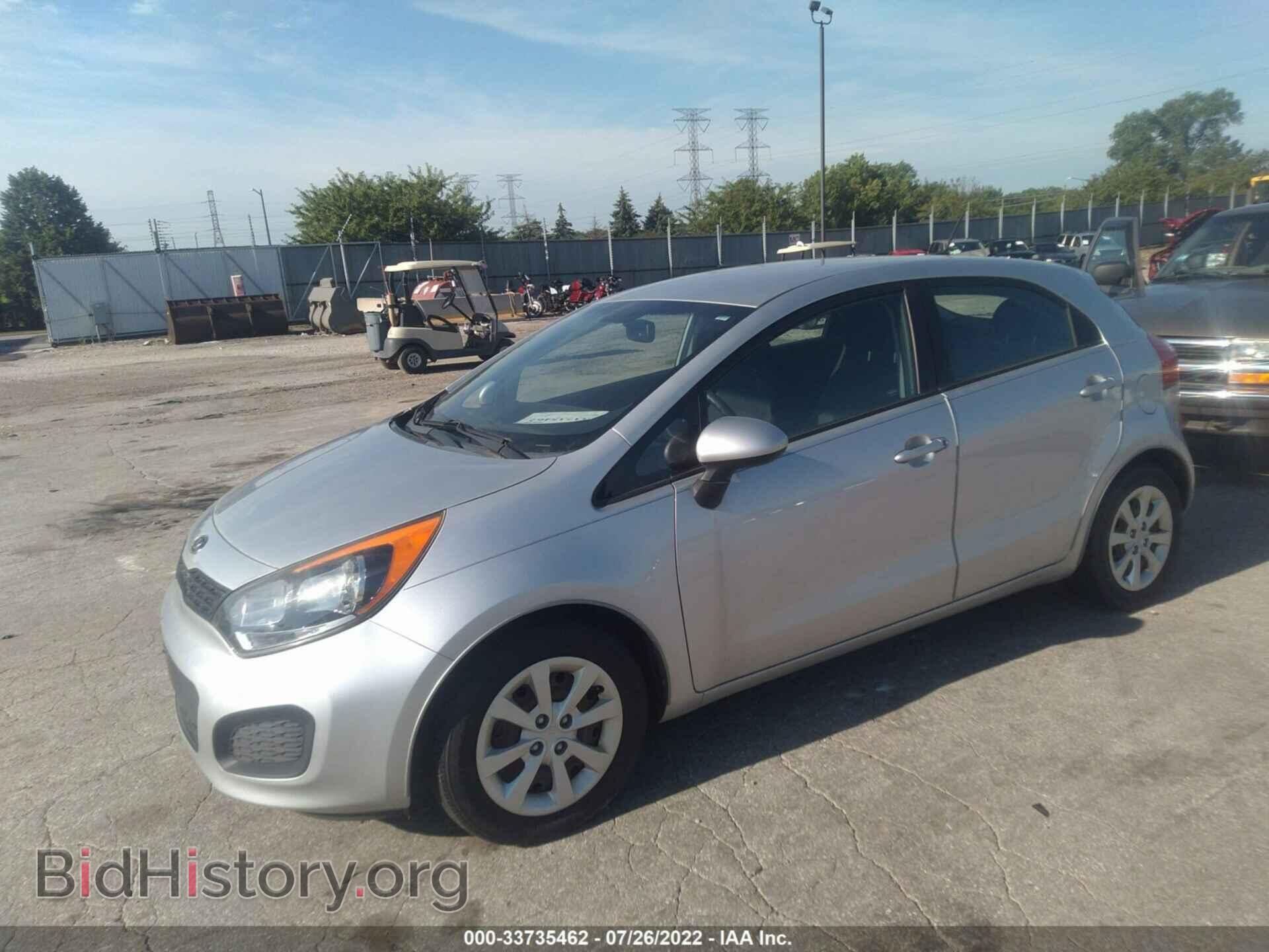 2012 KIA RIO - VIN: KNADM5A37C6050937 - Фото 2