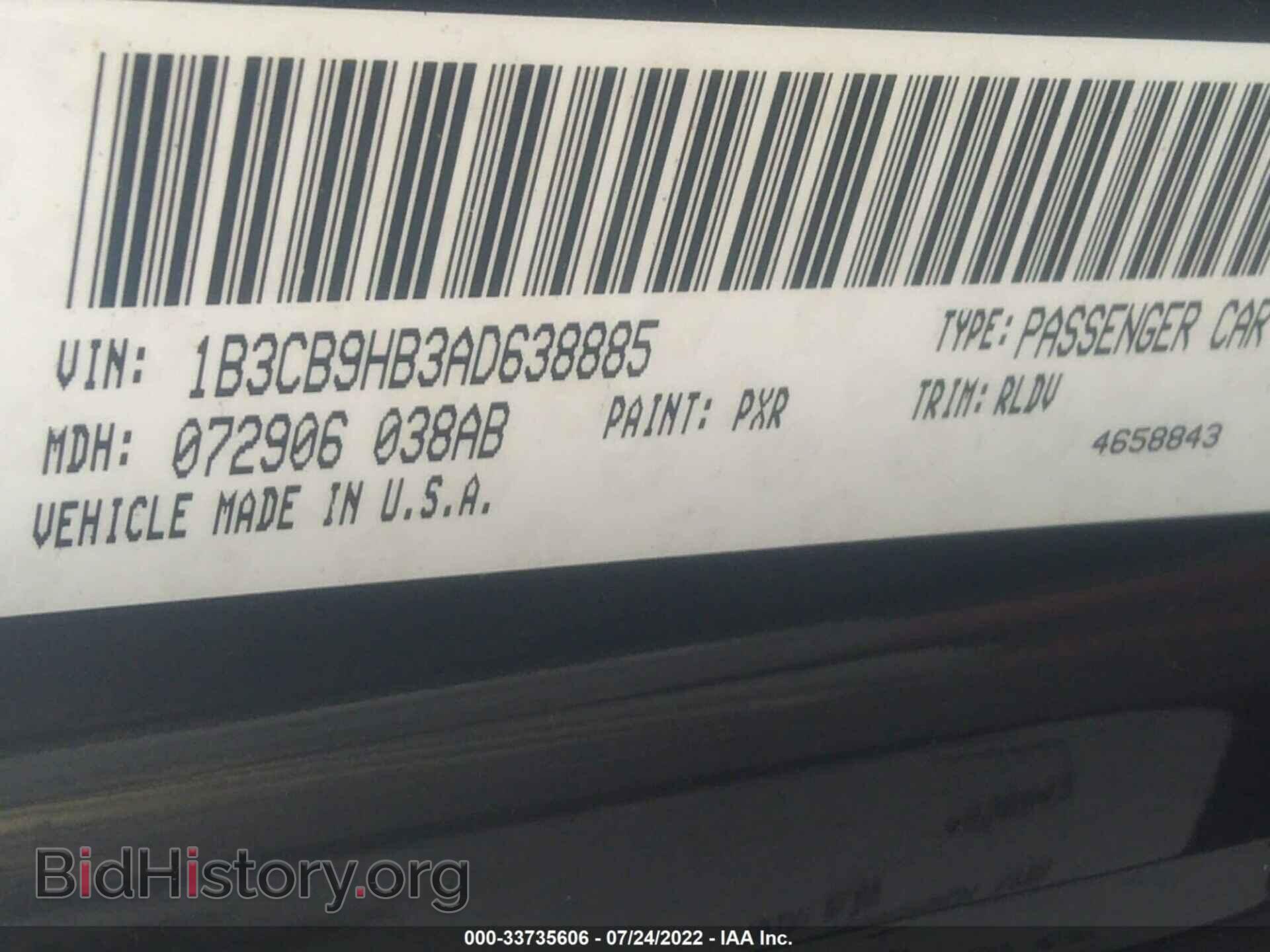2010 DODGE CALIBER - VIN: 1B3CB9HB3AD638885 - Фото 9