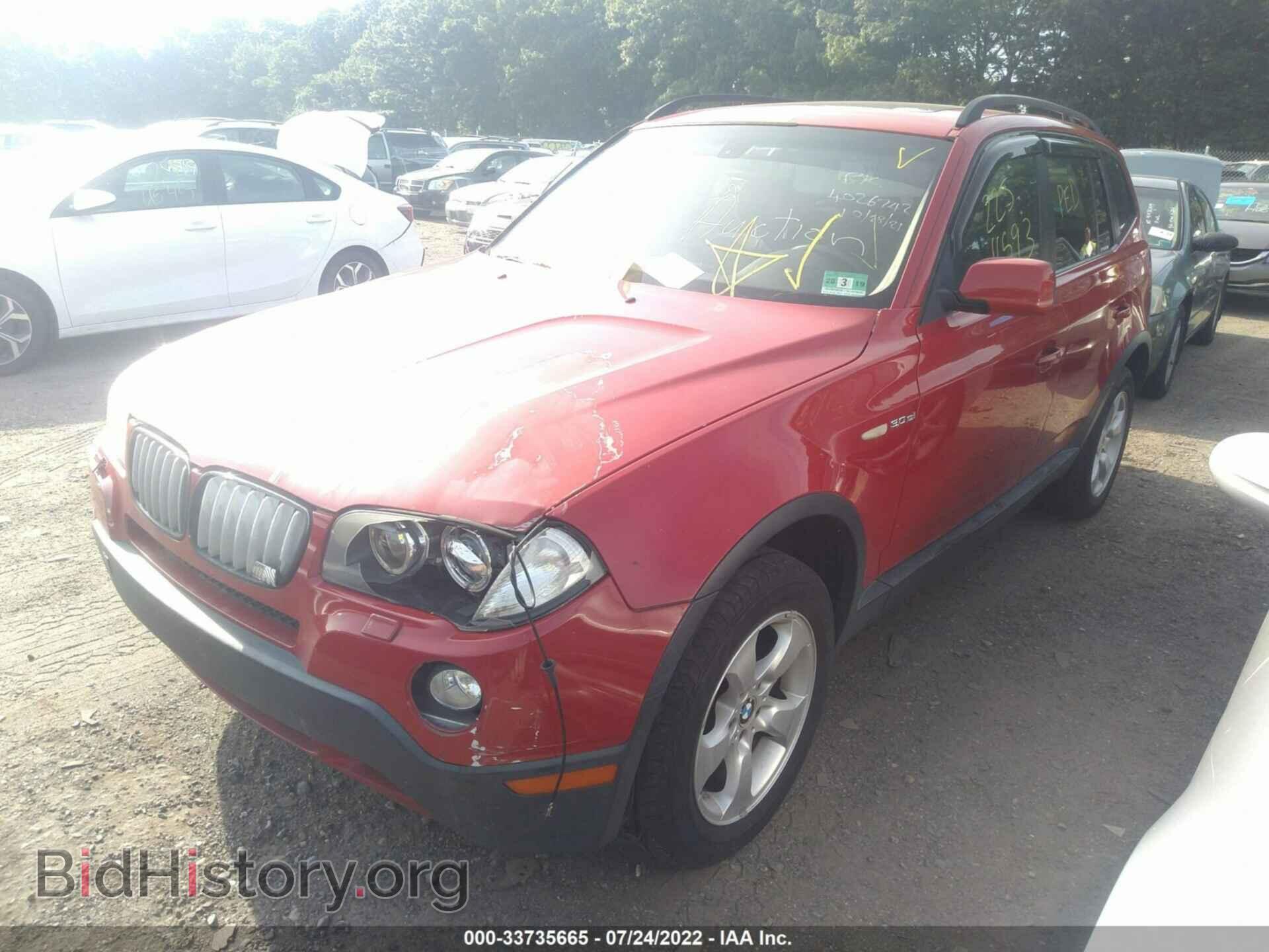 2007 BMW X3 - VIN: WBXPC93417WF03977 - Фото 2