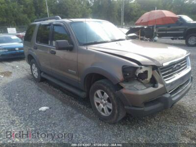 2006 Ford EXPLORER XLT, brown — VIN 1FMEU63E26UA00549, IAAI