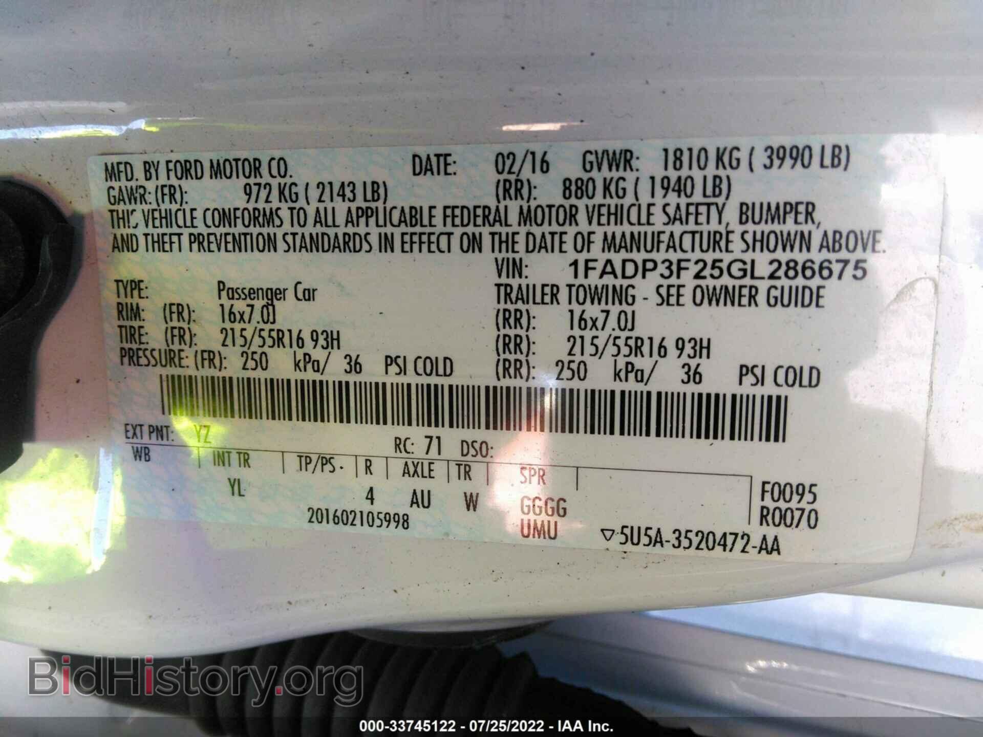 2016 FORD FOCUS - VIN: 1FADP3F25GL286675 - Photo 9