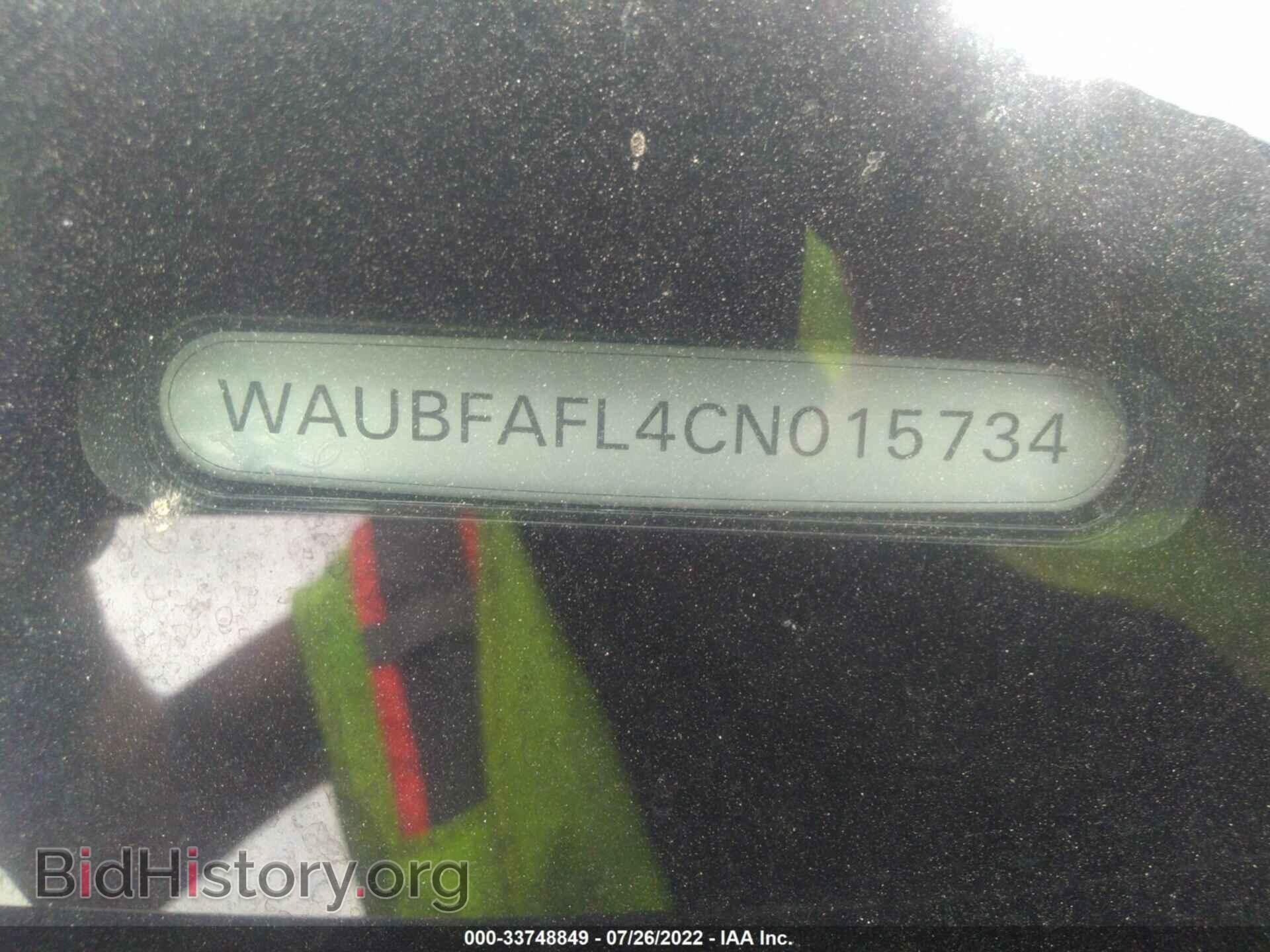 2012 AUDI A4 - VIN: WAUBFAFL4CN015734 - Фото 9