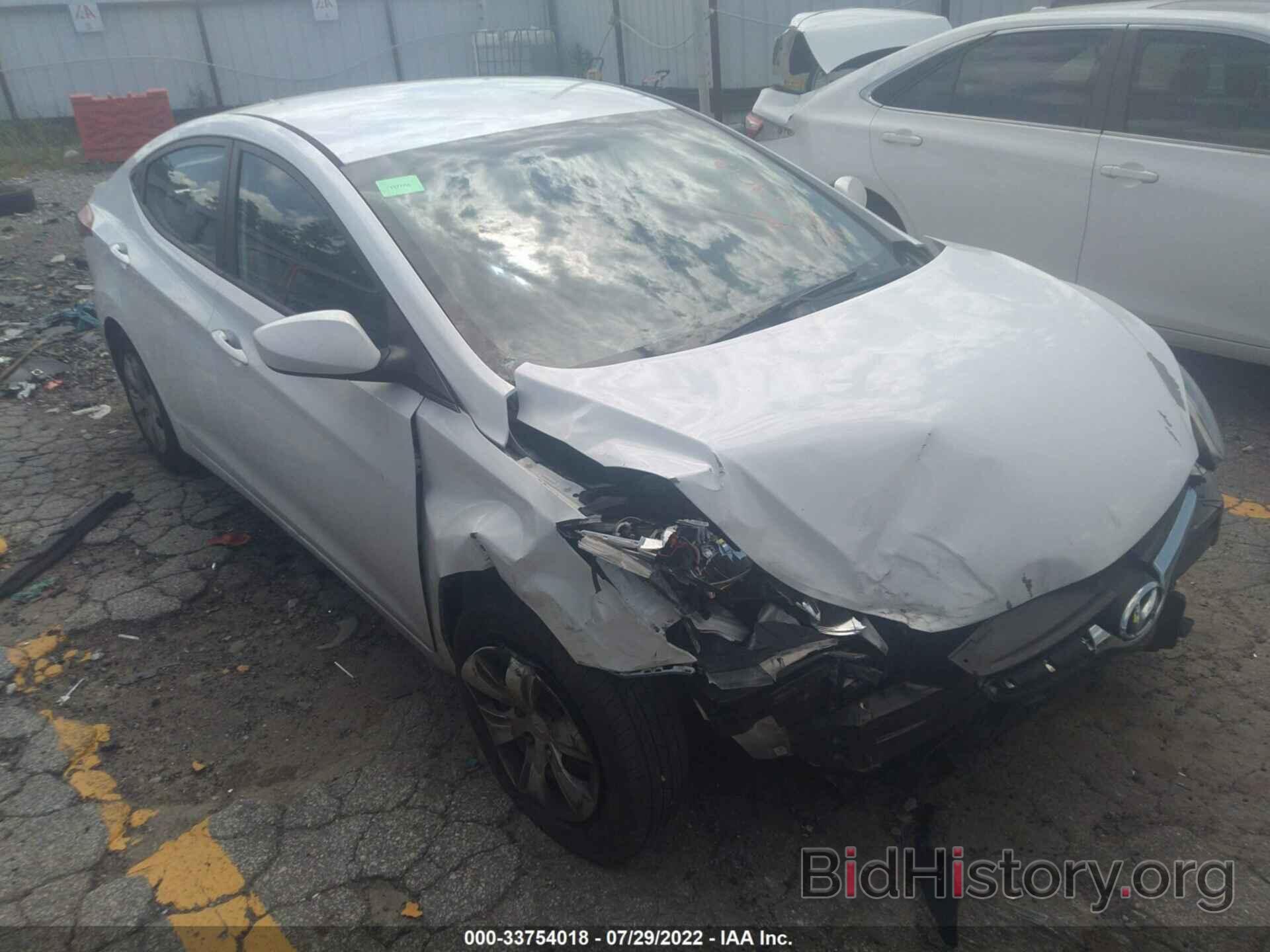 Photo 5NPDH4AE9GH740929 - HYUNDAI ELANTRA 2016