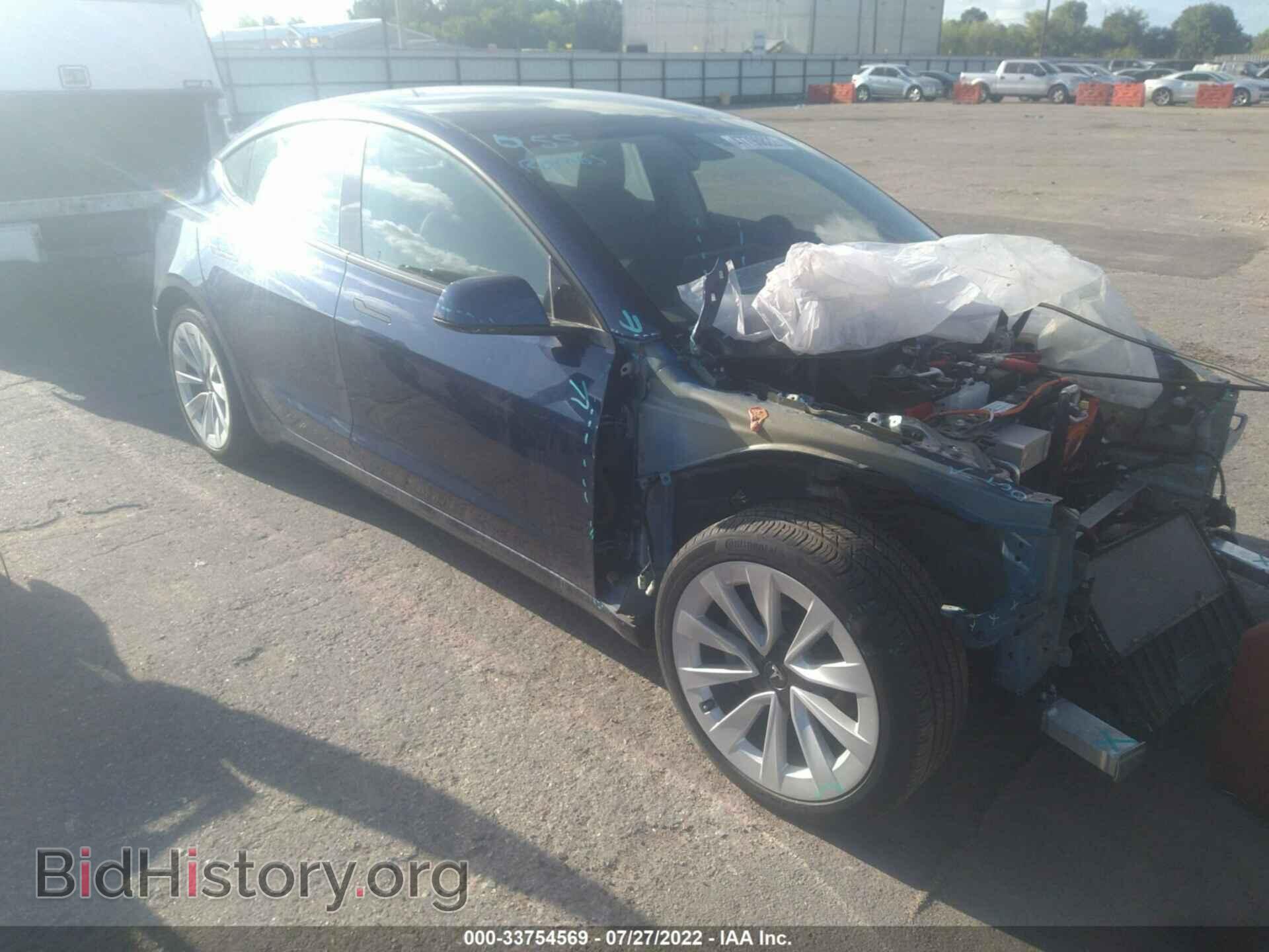 Photo 5YJ3E1EB4MF983609 - TESLA MODEL 3 2021