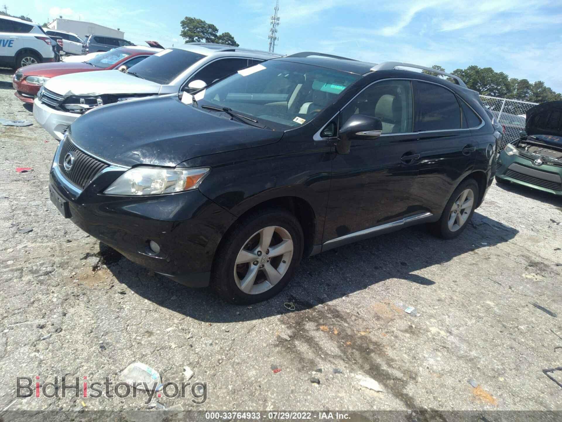 2010 LEXUS RX 350 - VIN: 2T2BK1BA6AC016205 - Фото 2
