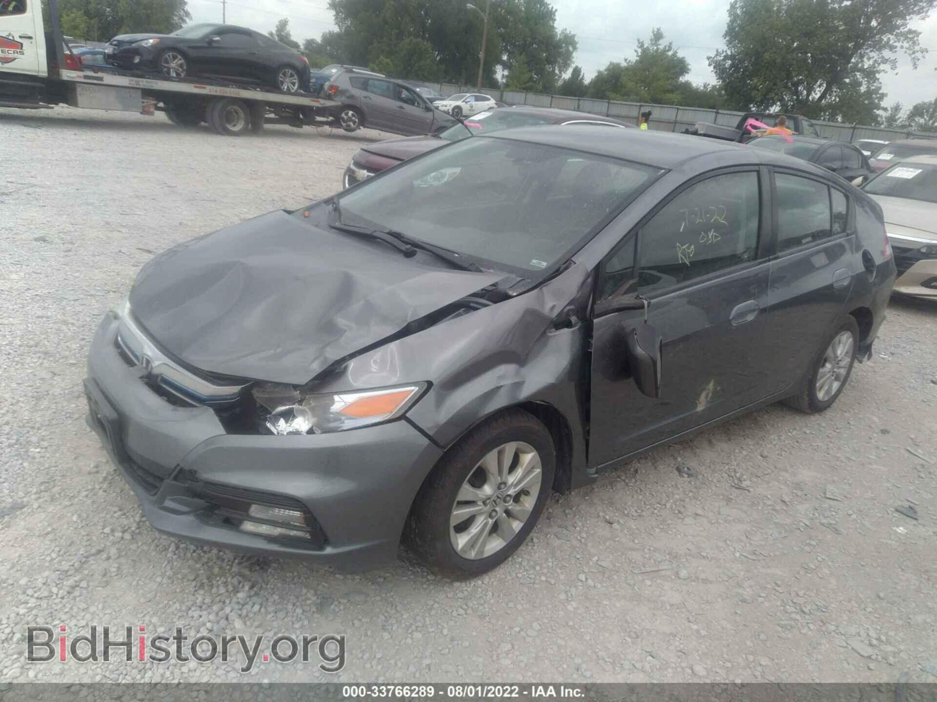 2012 HONDA INSIGHT - VIN: JHMZE2H74CS001729 - Фото 2