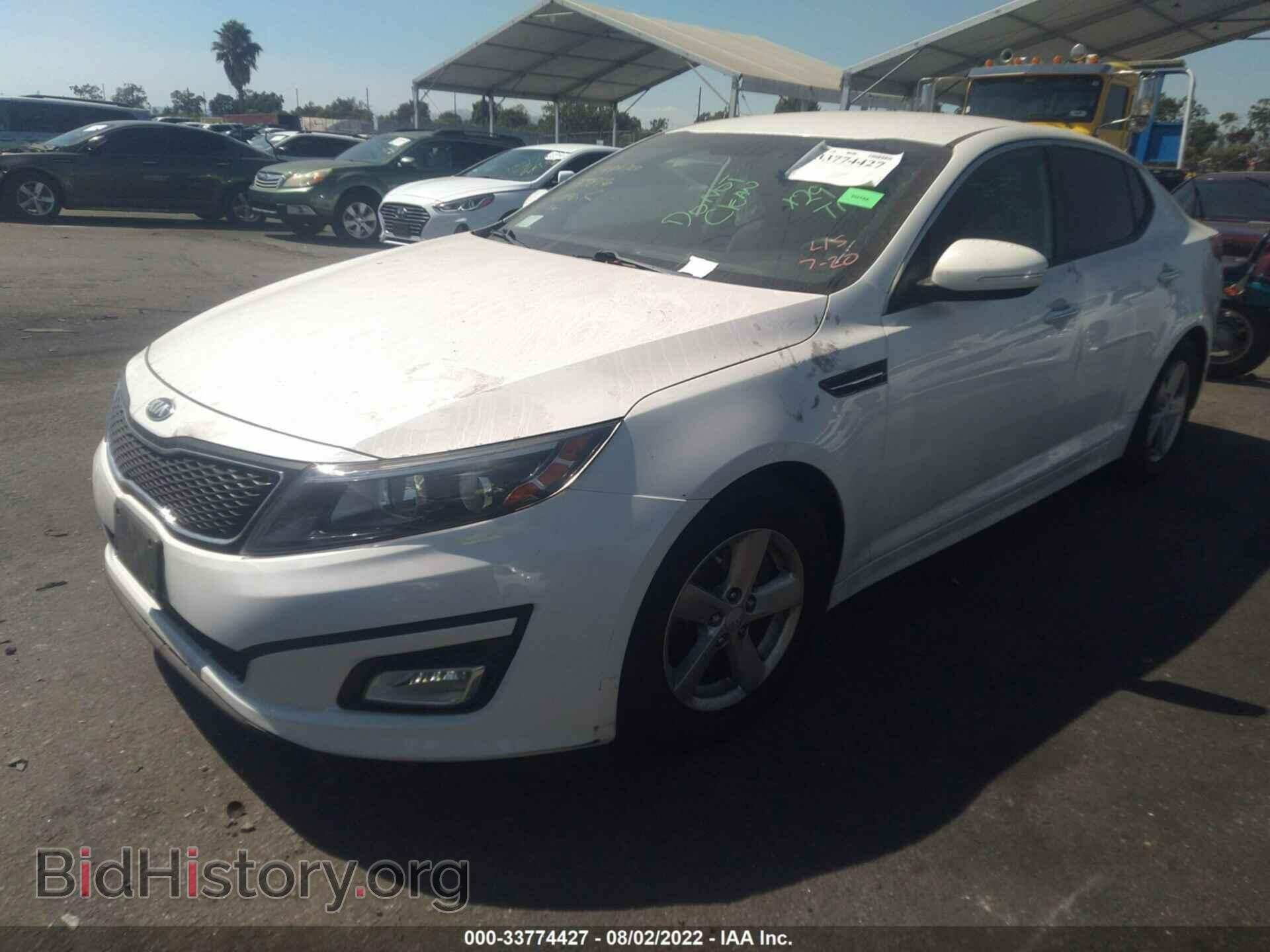 2015 KIA OPTIMA - VIN: KNAGM4A70F5611354 - Фото 2