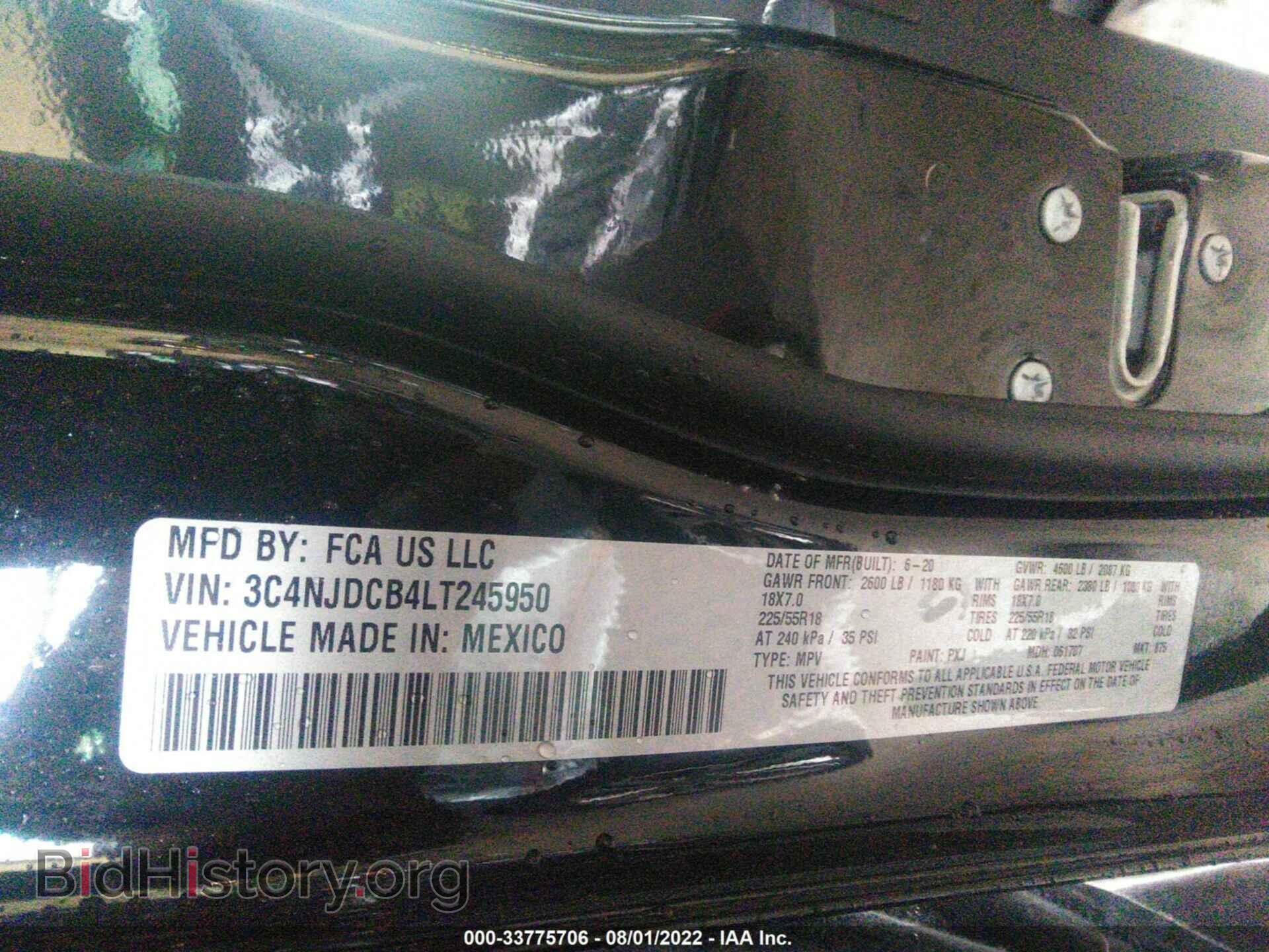 2020 JEEP COMPASS - VIN: 3C4NJDCB4LT245950 - Фото 9