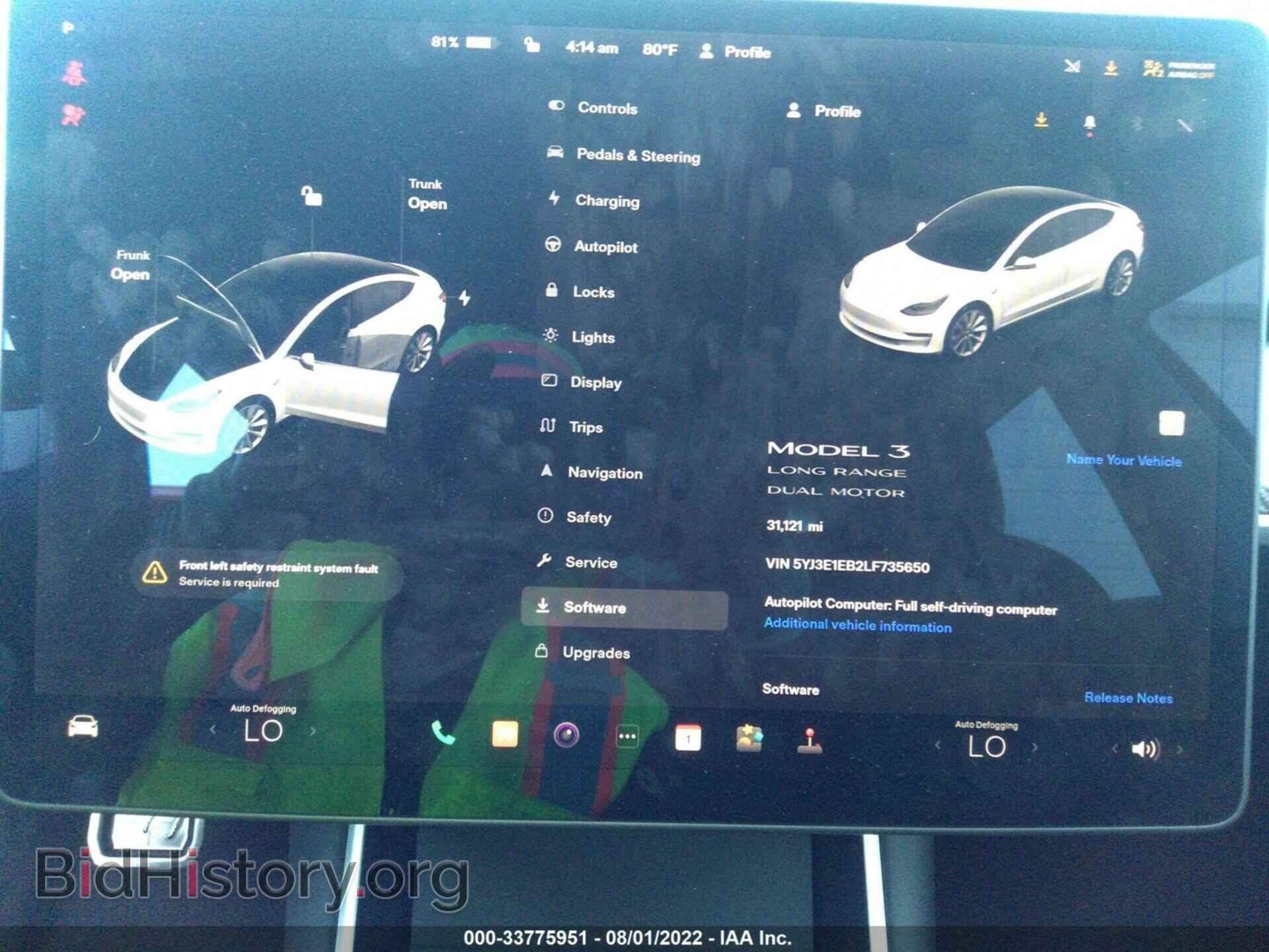 2020 TESLA MODEL 3 - VIN: 5YJ3E1EB2LF735650 - Фото 7