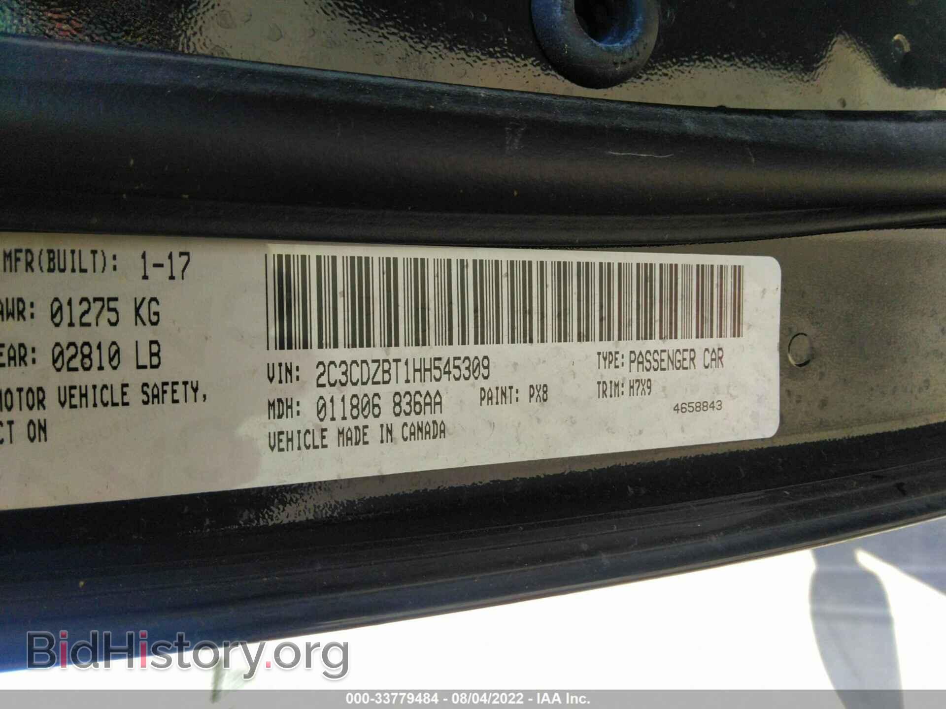 2017 DODGE CHALLENGER - VIN: 2C3CDZBT1HH545309 - Photo 9