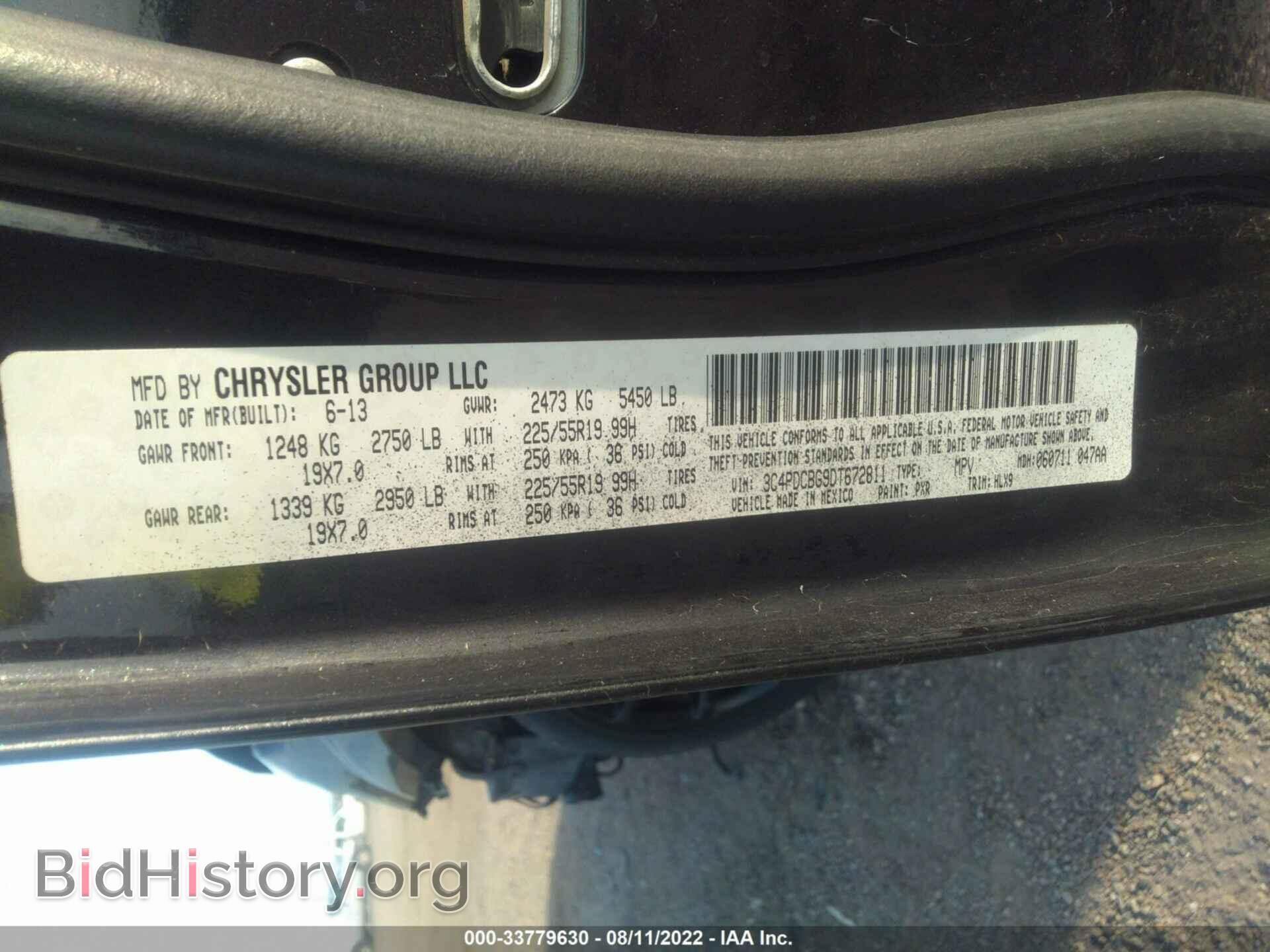 2013 DODGE JOURNEY - VIN: 3C4PDCBG9DT672811 - Photo 9