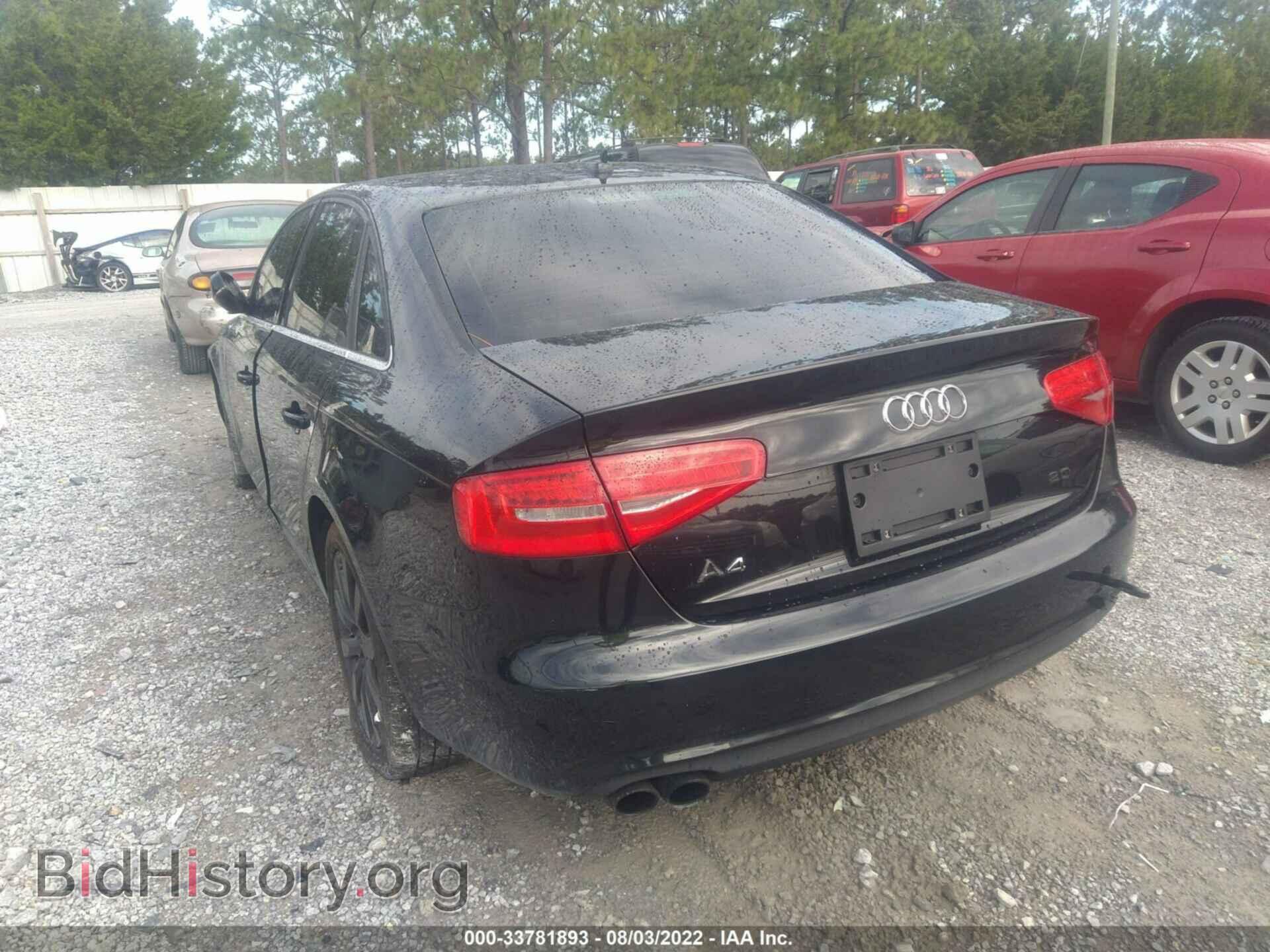 2013 AUDI A4 - VIN: WAUAFAFL0DA066989 - Фото 3
