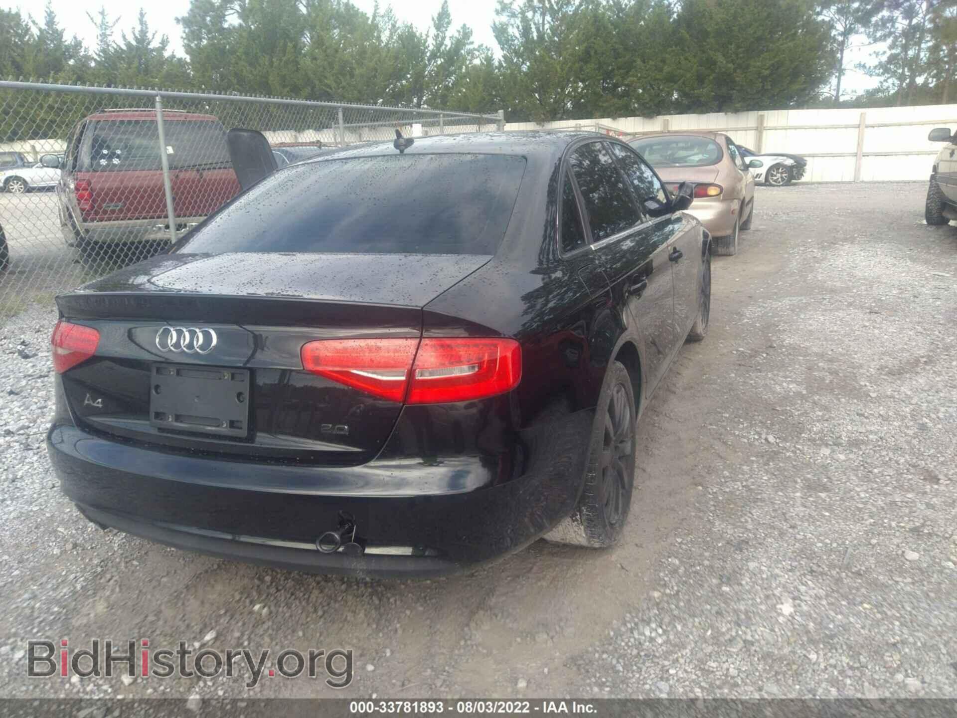 2013 AUDI A4 - VIN: WAUAFAFL0DA066989 - Фото 4