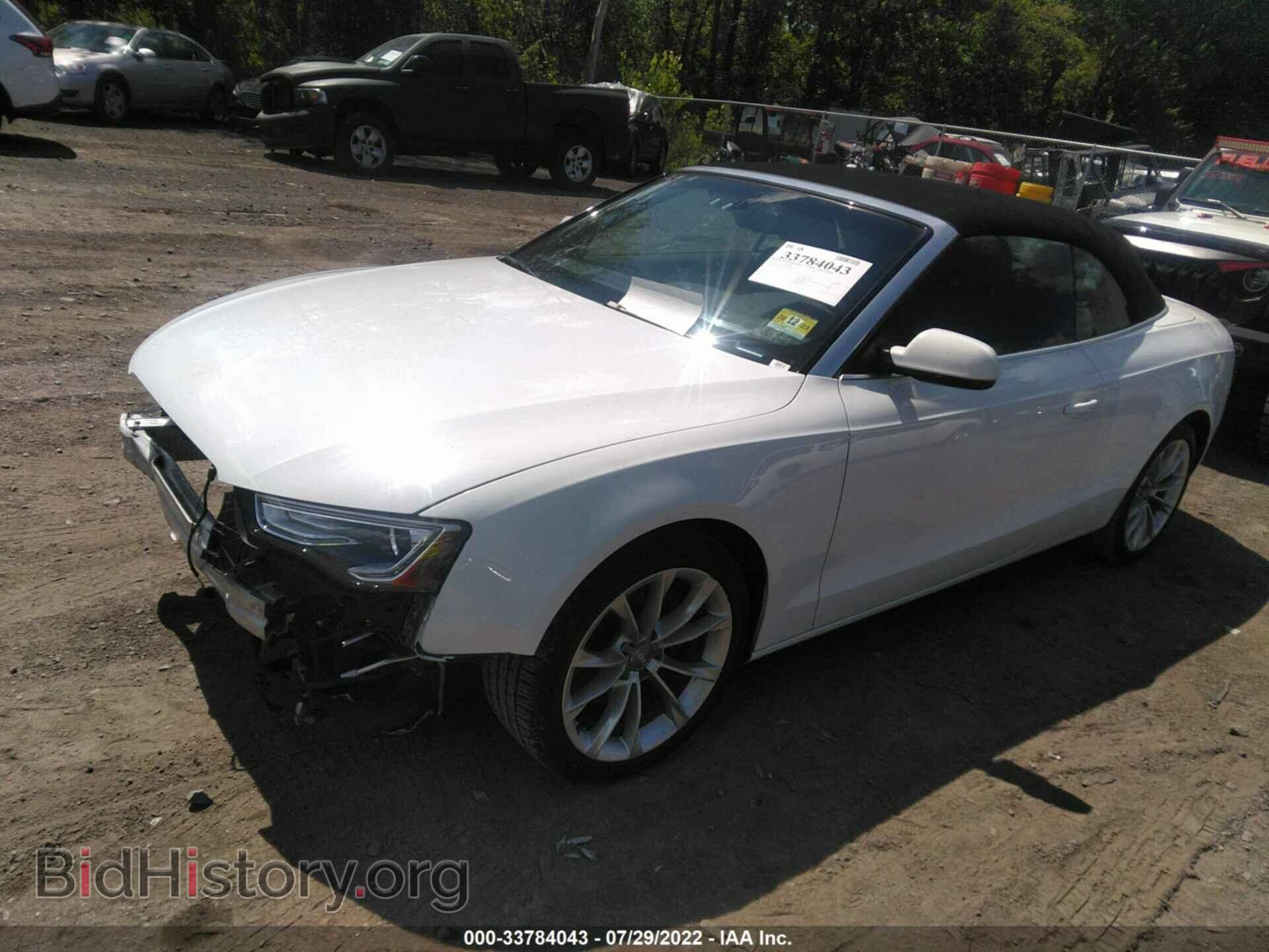 2013 AUDI A5 - VIN: WAUCFAFH1DN014848 - Фото 2