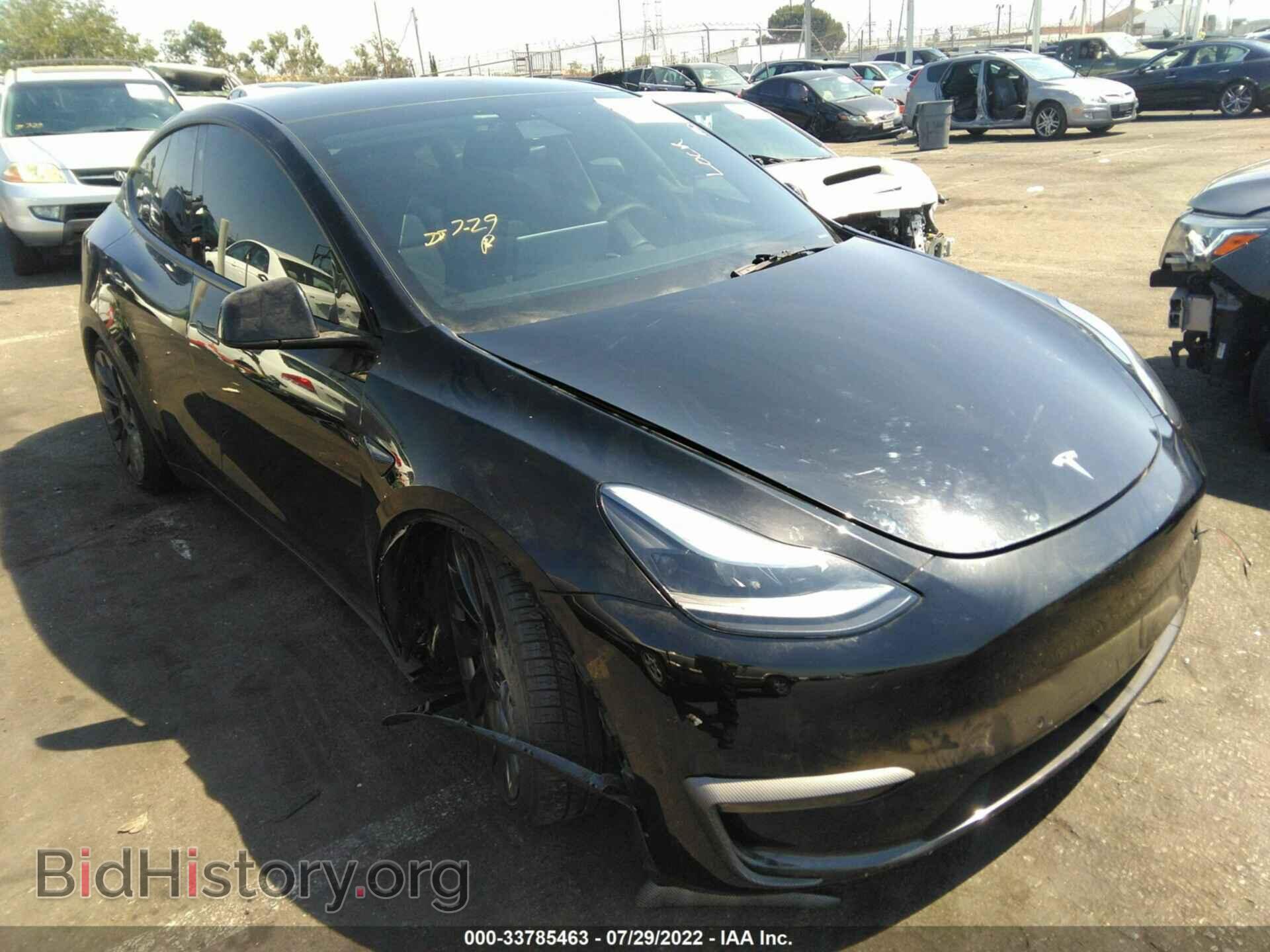 Фотография 7SAYGDEF7NF343094 - TESLA MODEL Y 2022