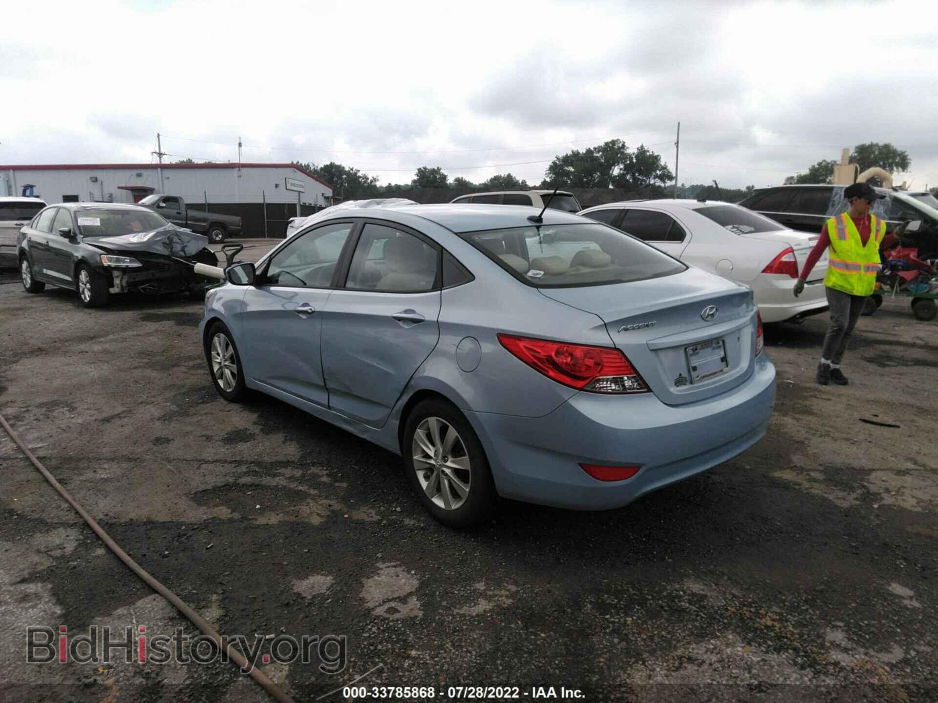 2012 HYUNDAI ACCENT - VIN: KMHCU4AE7CU078772 - Фото 3