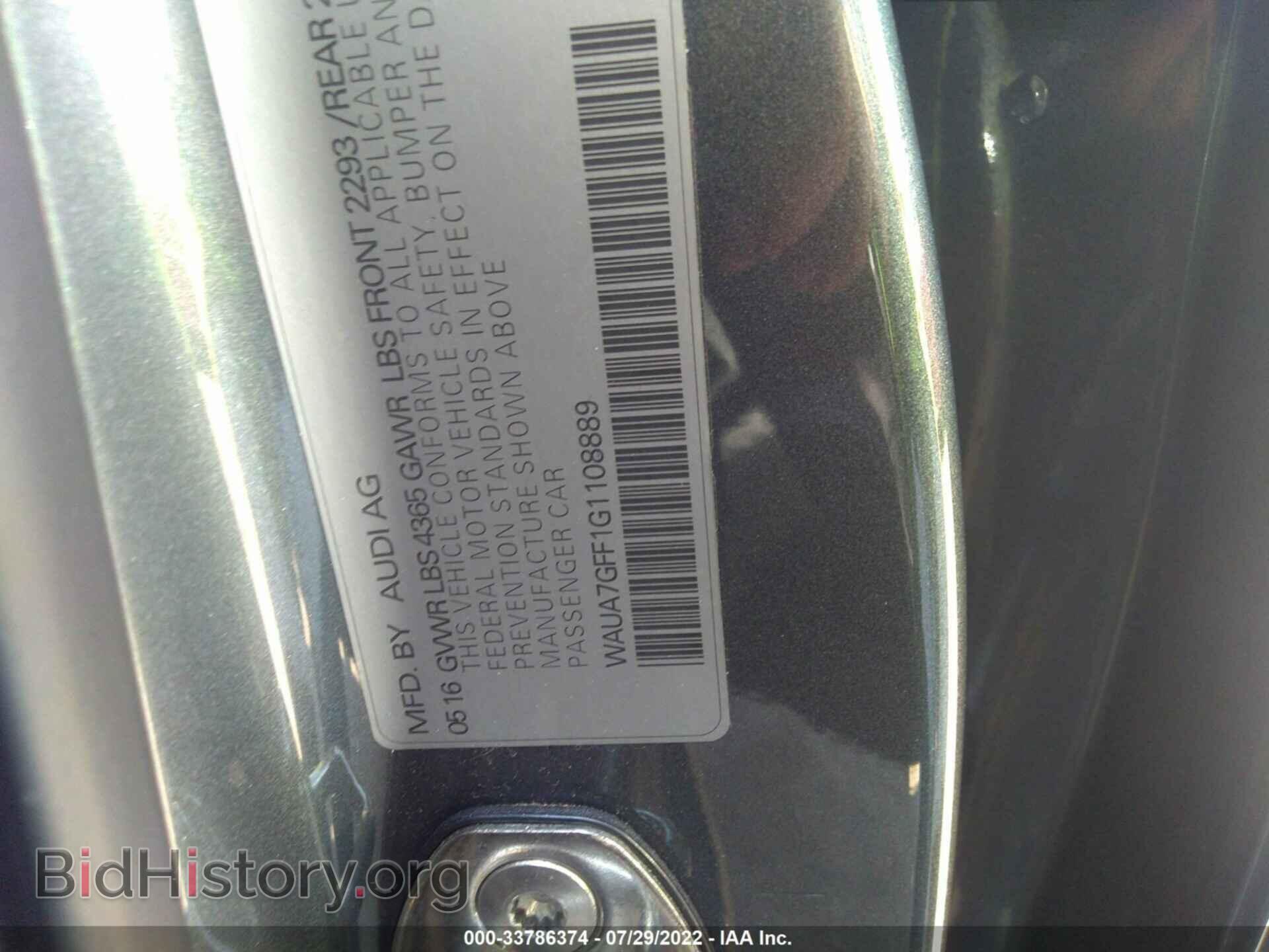 2016 AUDI A3 - VIN: WAUA7GFF1G1108889 - Фото 9