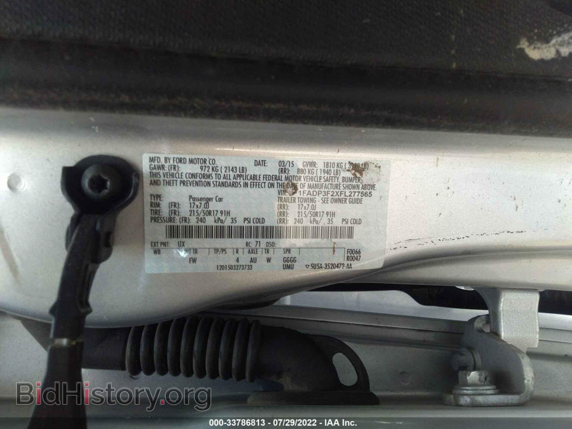 2015 FORD FOCUS - VIN: 1FADP3F2XFL277565 - Photo 9