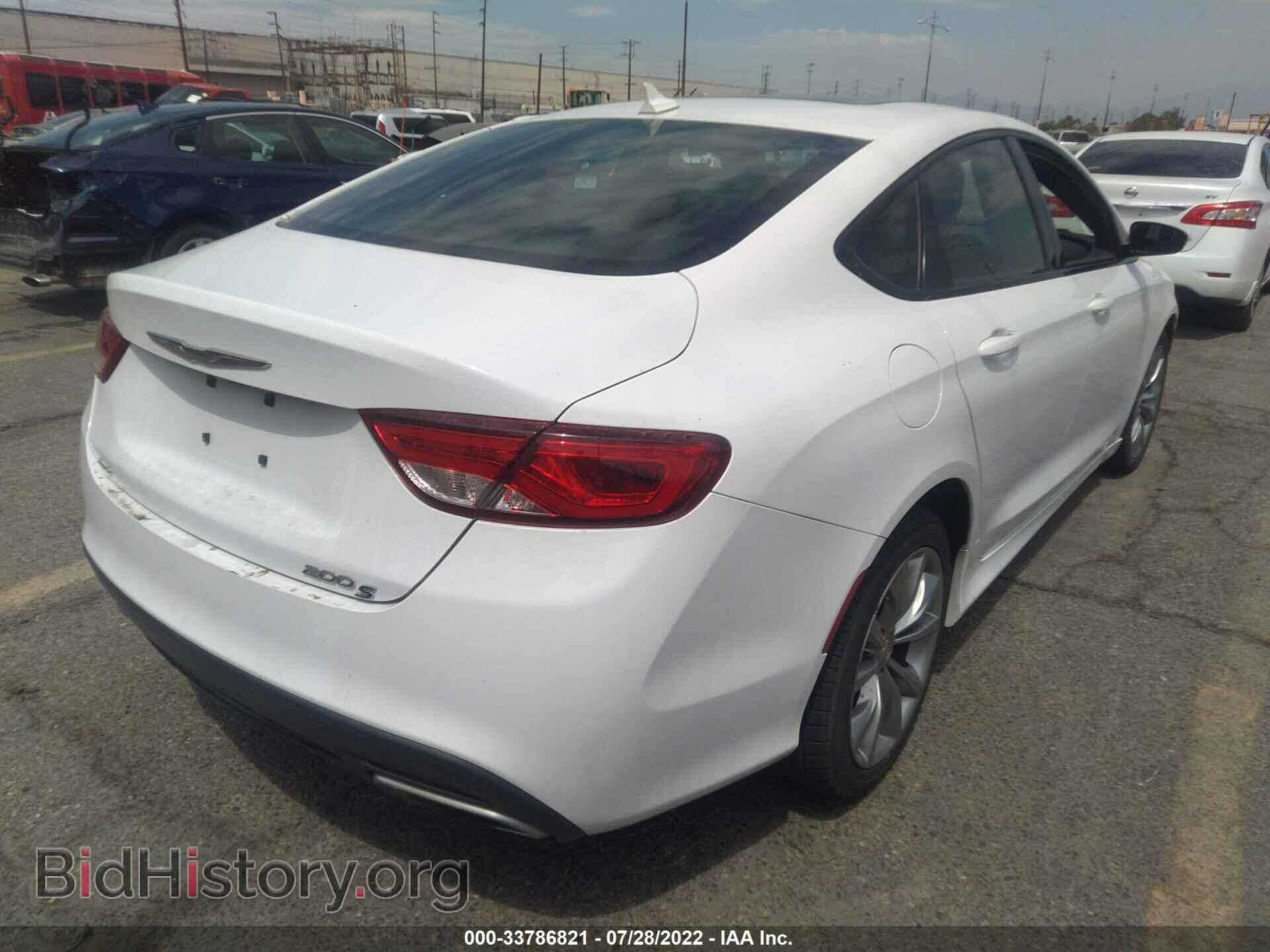 2015 CHRYSLER 200 - VIN: 1C3CCCDG3FN620354 - Фото 4