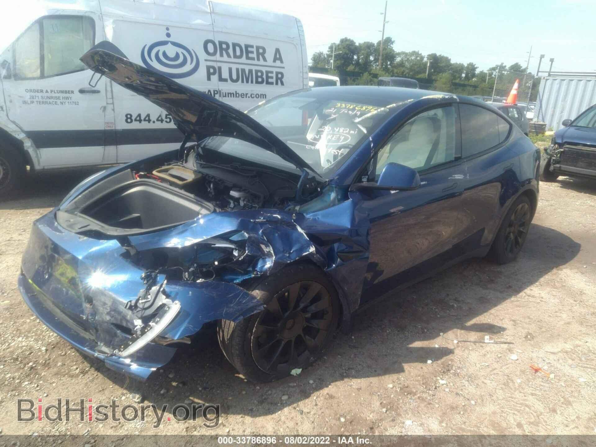 2021 TESLA MODEL Y - VIN: 5YJYGDEE8MF083355 - Photo 2