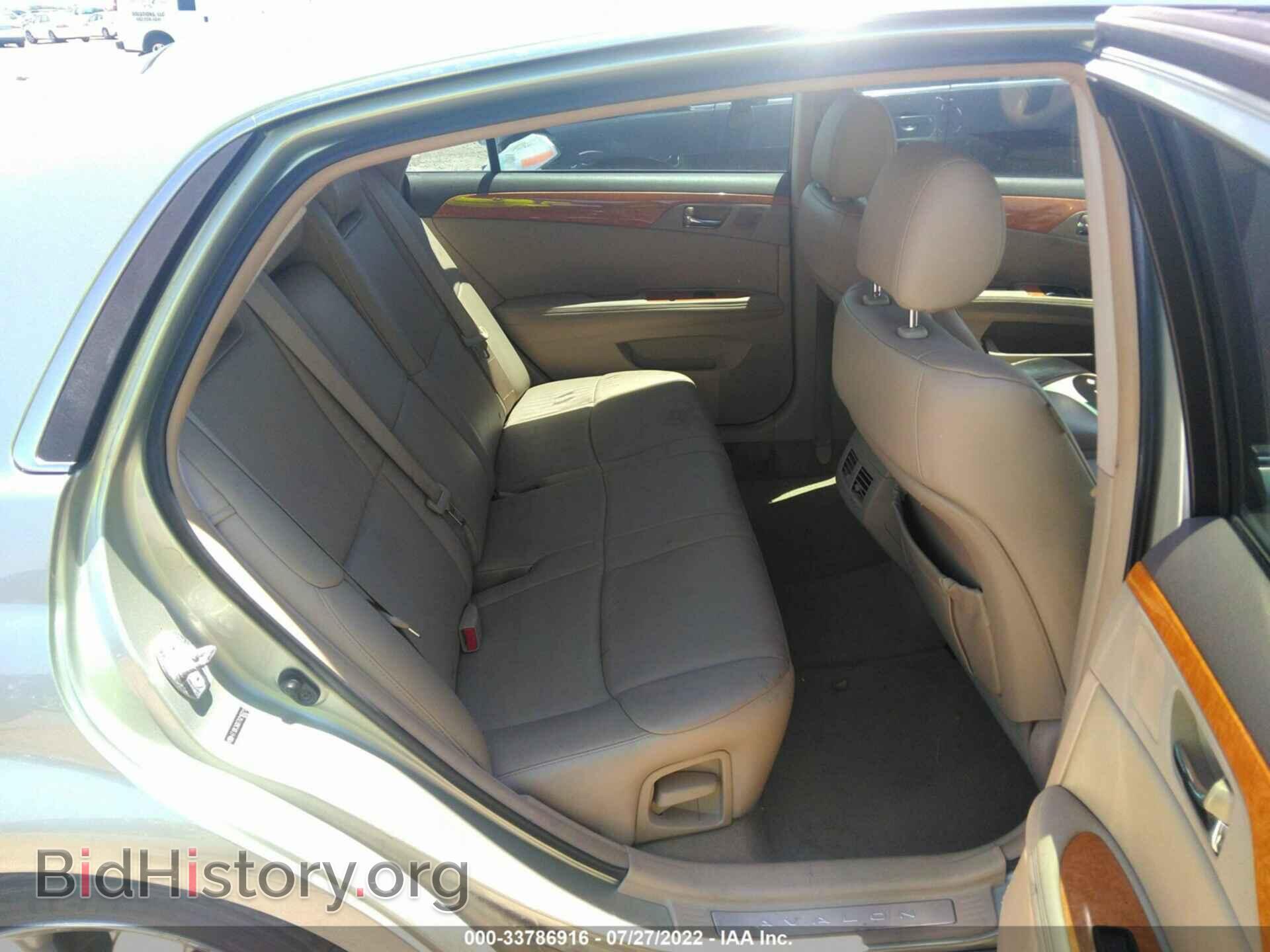 2007 TOYOTA AVALON - VIN: 4T1BK36B77U216021 - Фото 8
