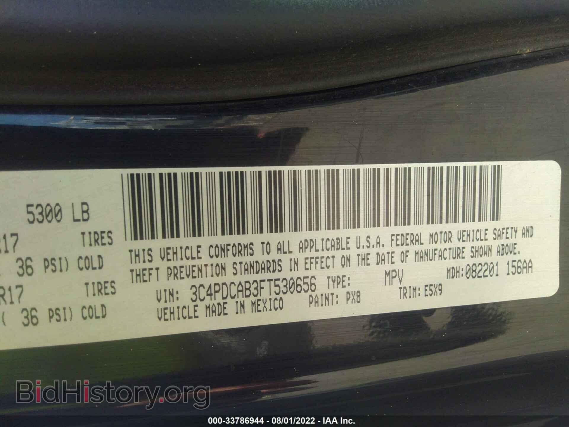 2015 DODGE JOURNEY - VIN: 3C4PDCAB3FT530656 - Photo 9