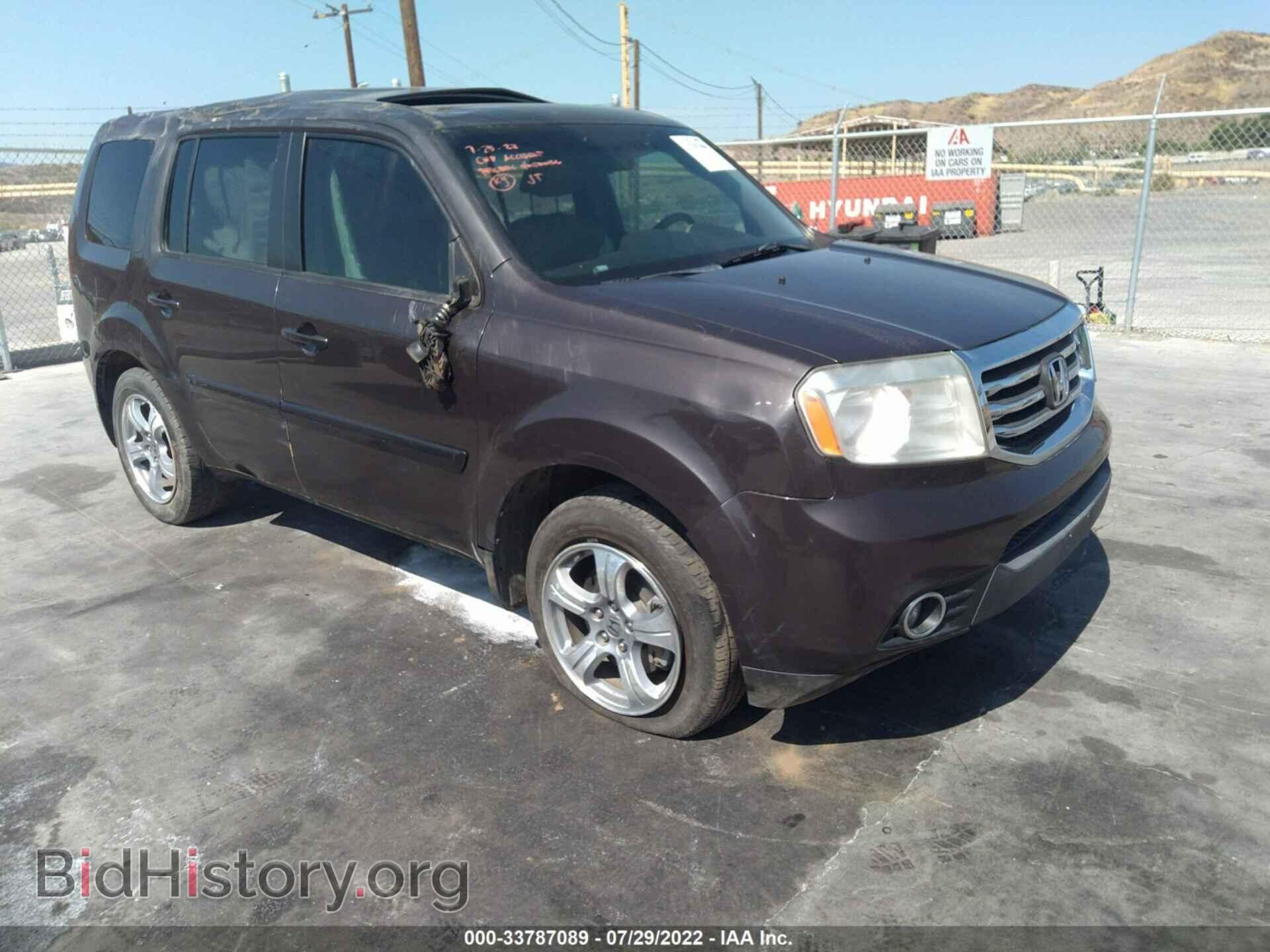 Фотография 5FNYF3H6XCB001996 - HONDA PILOT 2012