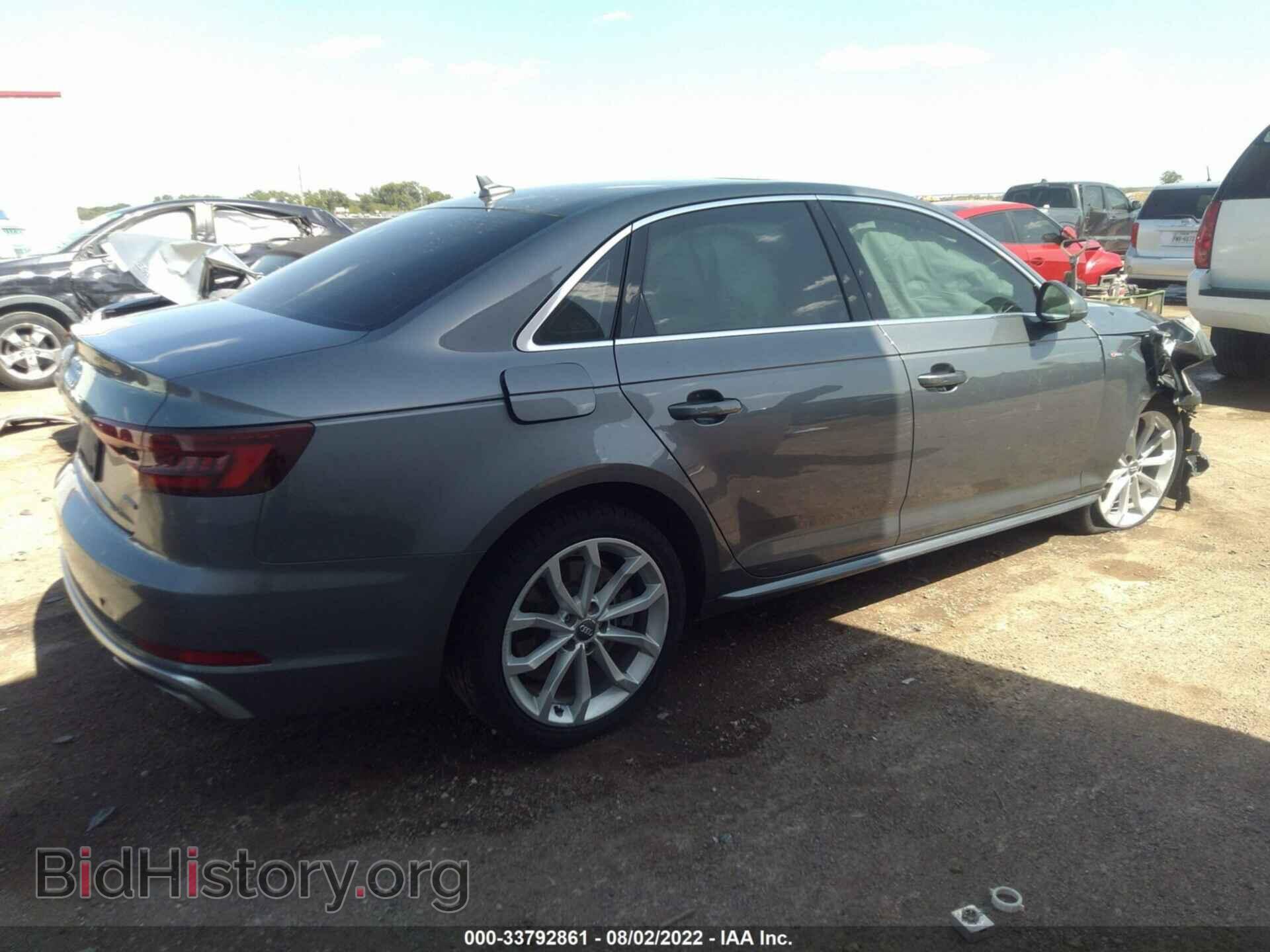 2019 AUDI A4 - VIN: WAUDNAF41KN002040 - Фото 4