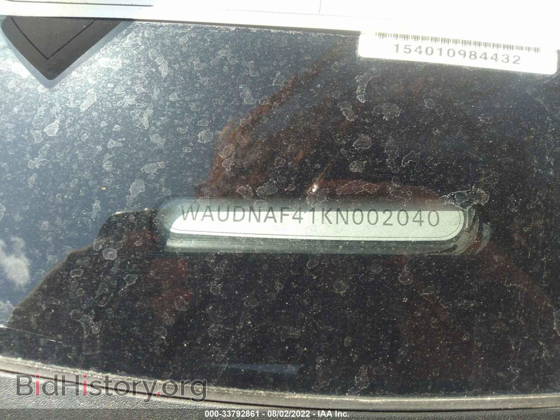 2019 AUDI A4 - VIN: WAUDNAF41KN002040 - Фото 9