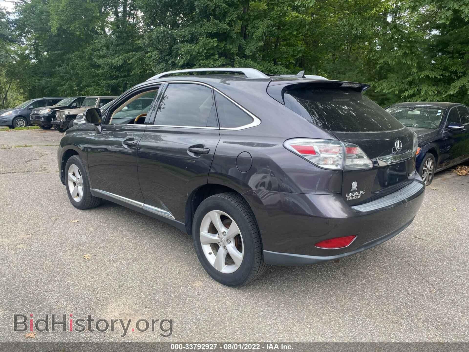 2010 LEXUS RX 350 - VIN: 2T2BK1BA7AC048855 - Фото 3