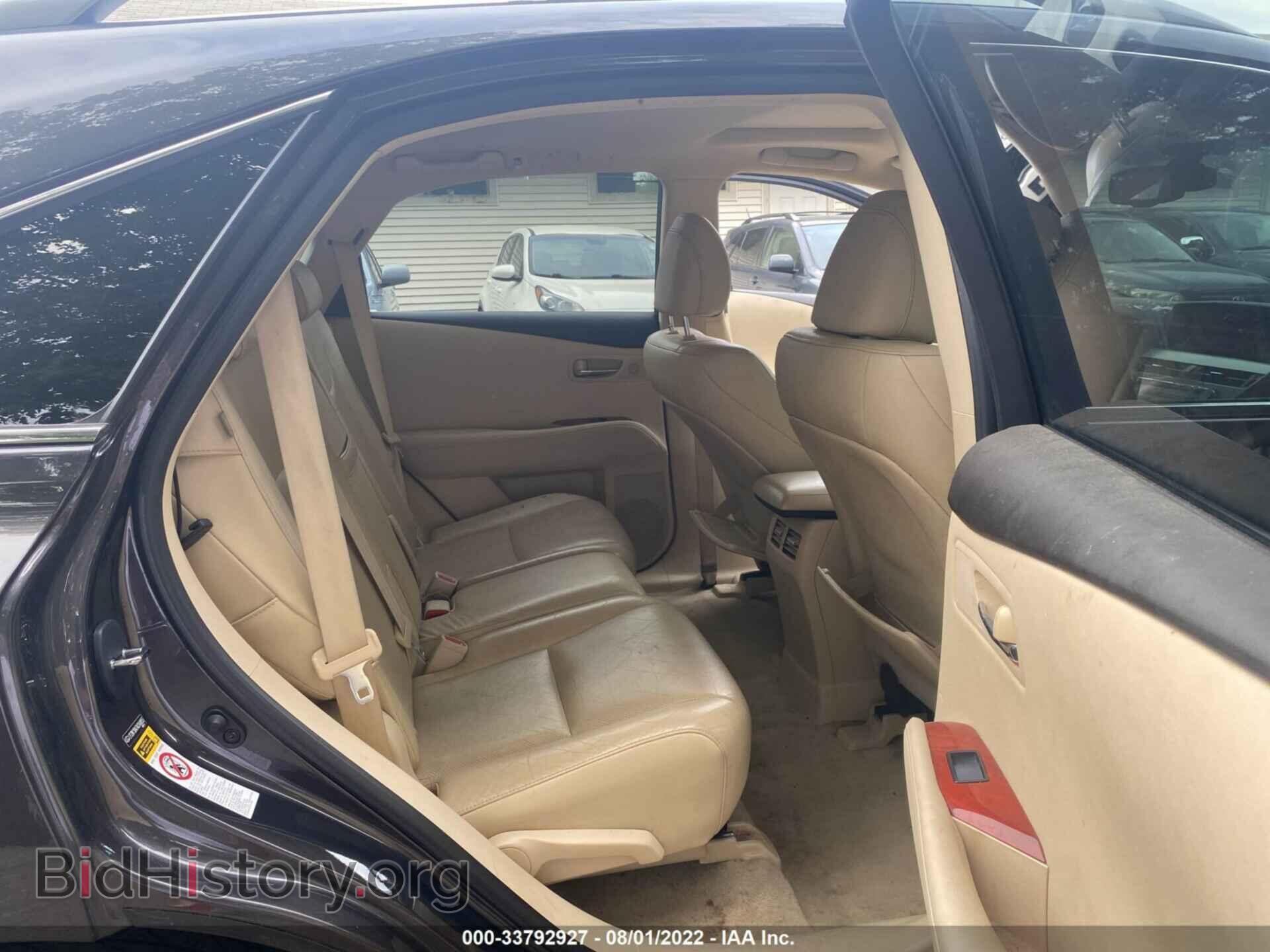 2010 LEXUS RX 350 - VIN: 2T2BK1BA7AC048855 - Фото 8