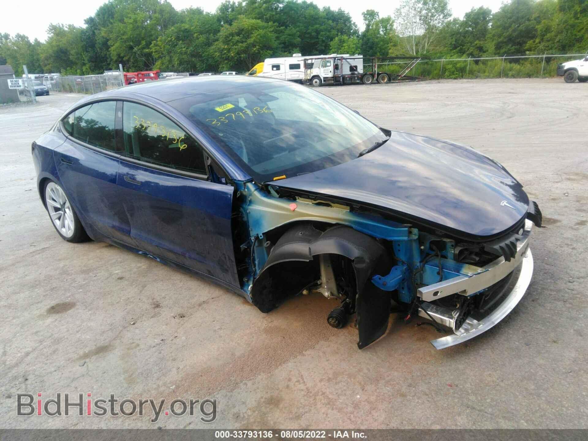 Photo 5YJ3E1EB3NF231644 - TESLA MODEL 3 2022