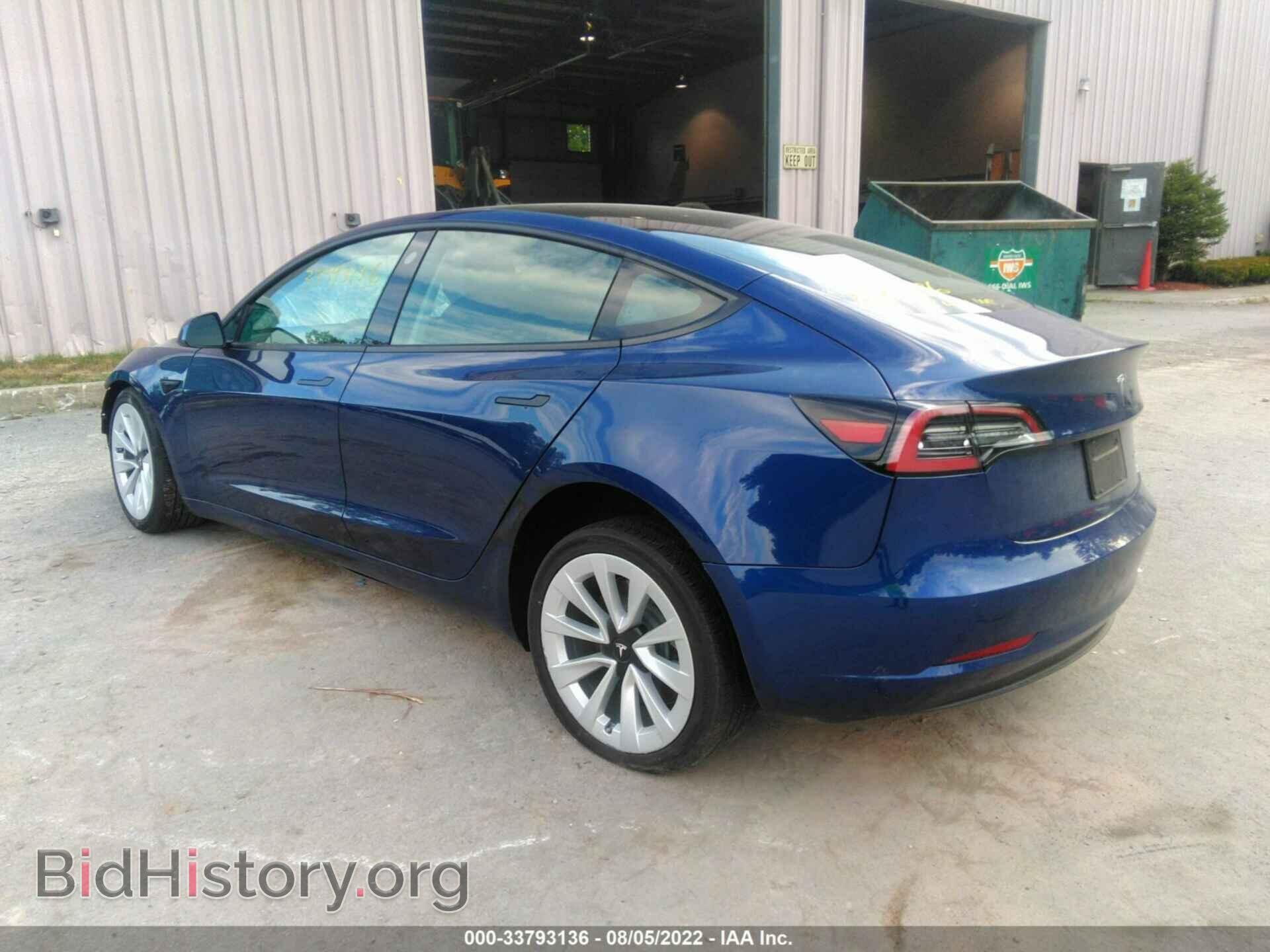 2022 TESLA MODEL 3 - VIN: 5YJ3E1EB3NF231644 - Фото 3