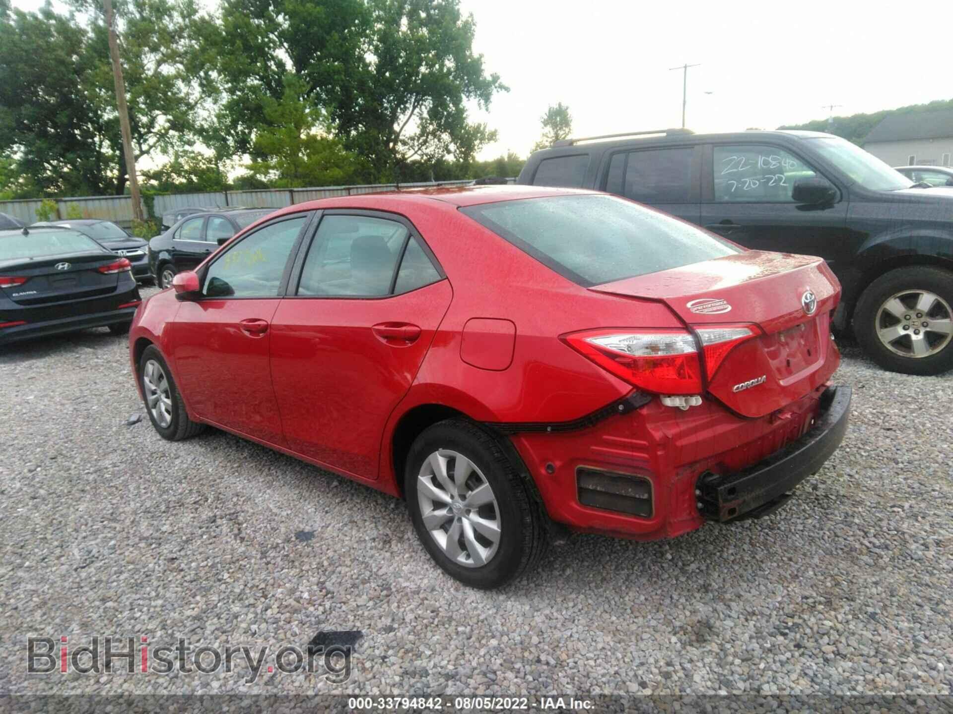 2014 TOYOTA COROLLA - VIN: 2T1BURHE2EC134720 - Фото 3