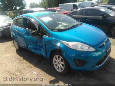 2012 Ford FIESTA SE, синий — VIN 3FADP4EJ7CM221463, IAAI