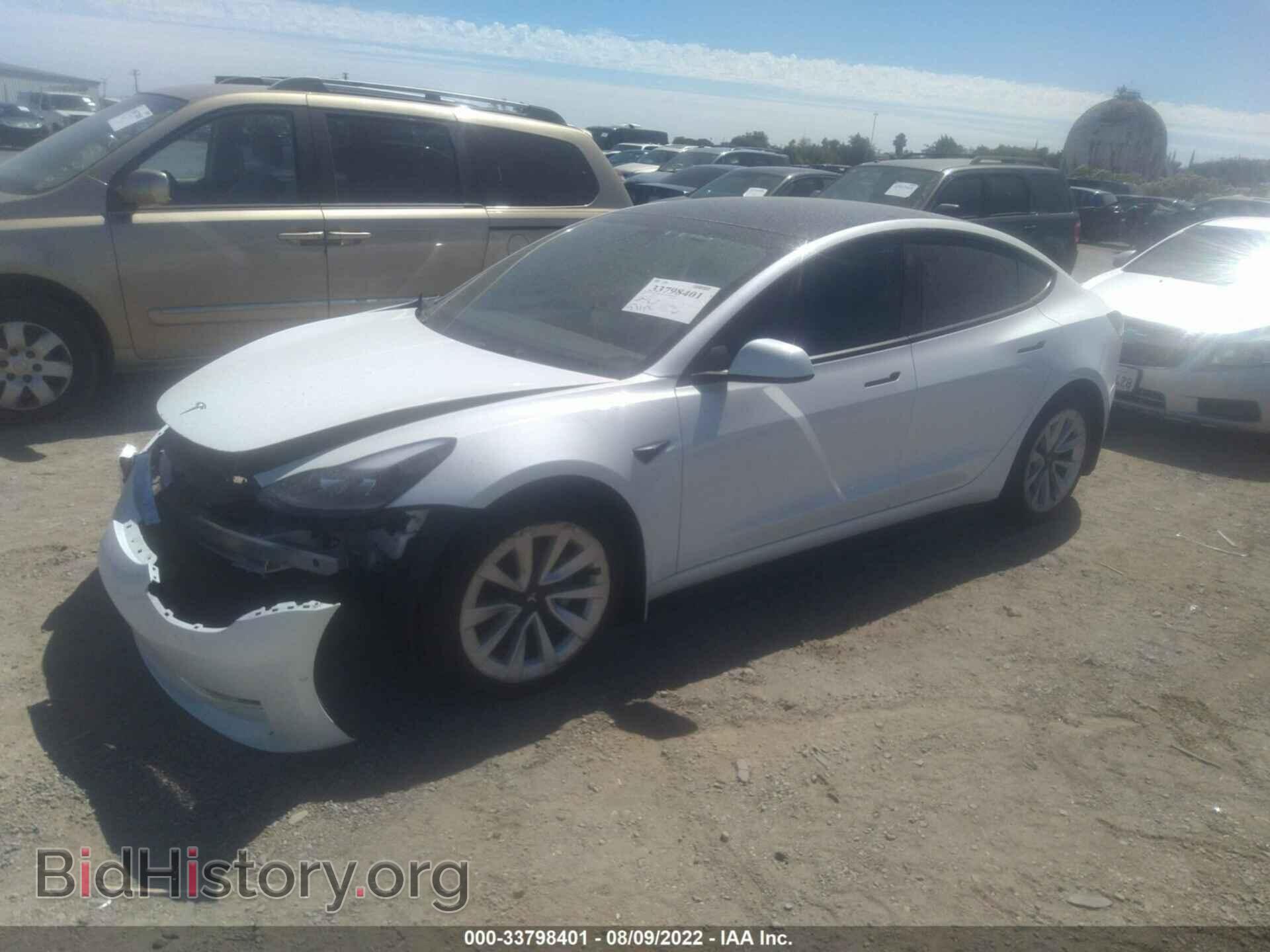 2022 TESLA MODEL 3 - VIN: 5YJ3E1EA2NF103824 - Фото 2