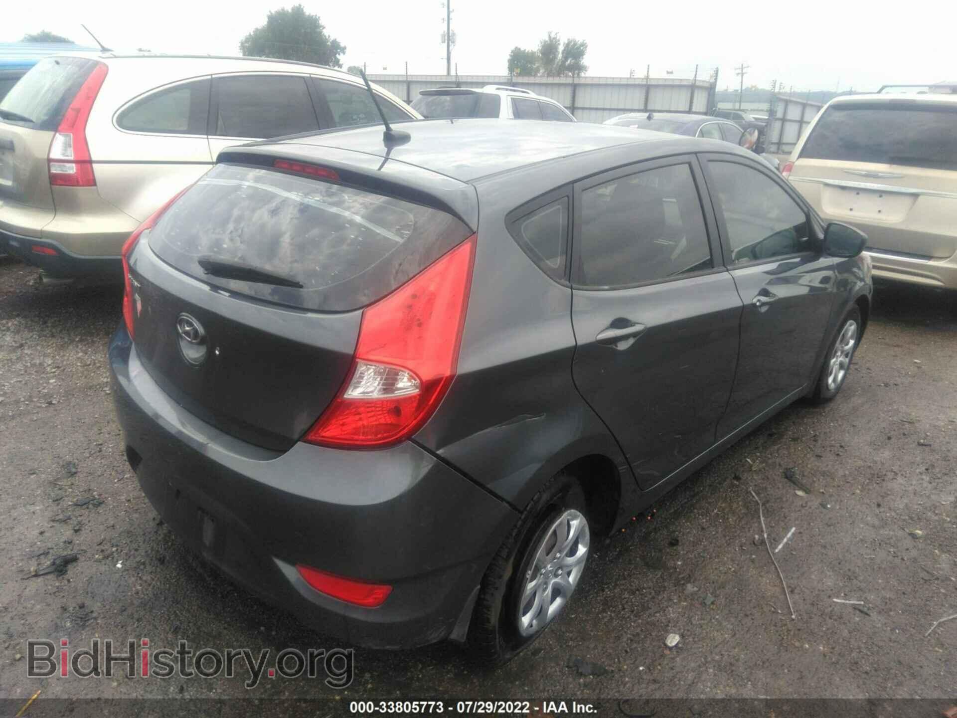 2013 HYUNDAI ACCENT - VIN: KMHCT5AEXDU086083 - Фото 4