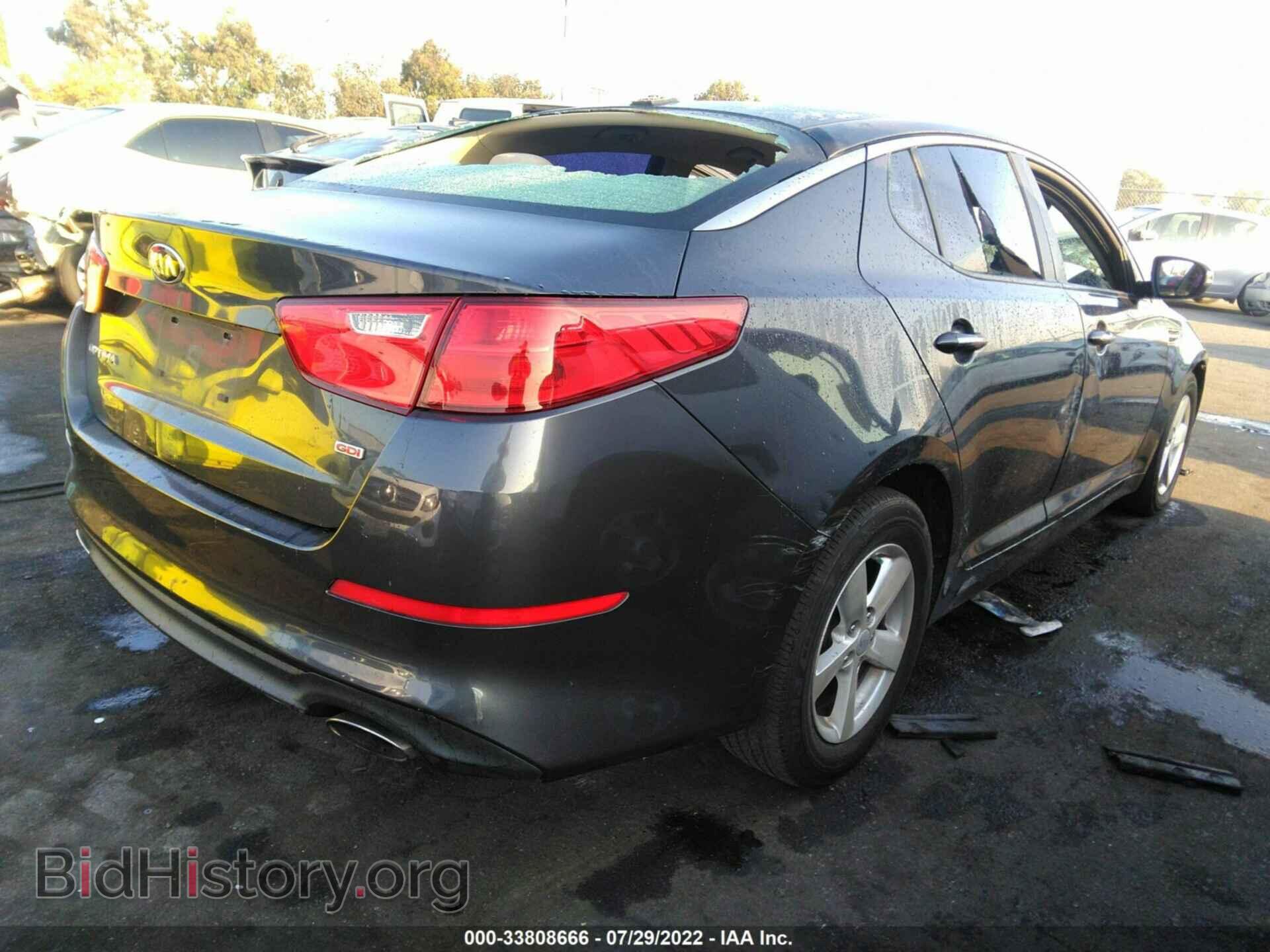 2015 KIA OPTIMA - VIN: KNAGM4A70F5644841 - Фото 4