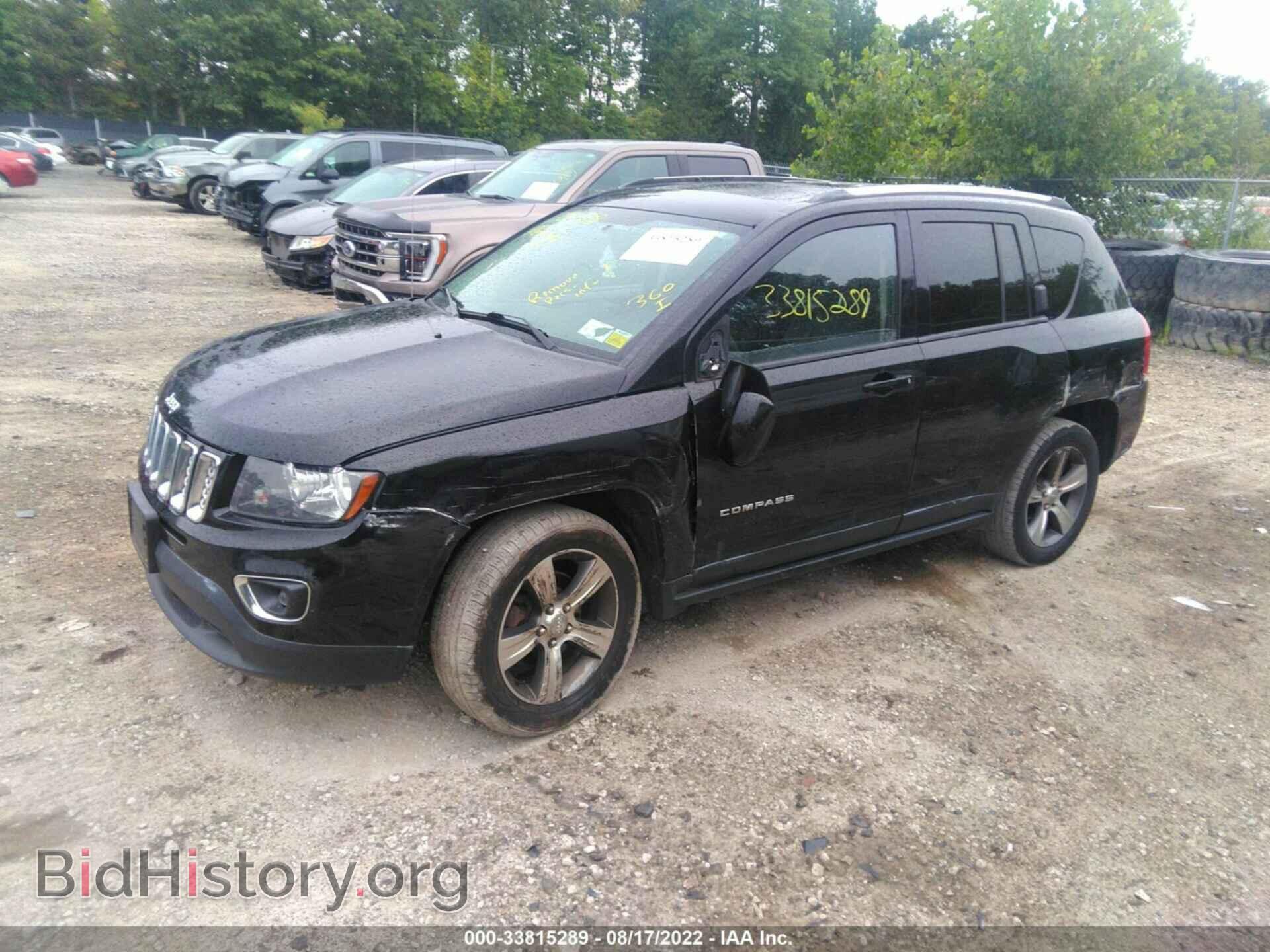 2016 JEEP COMPASS - VIN: 1C4NJDEB7GD572304 - Фото 2