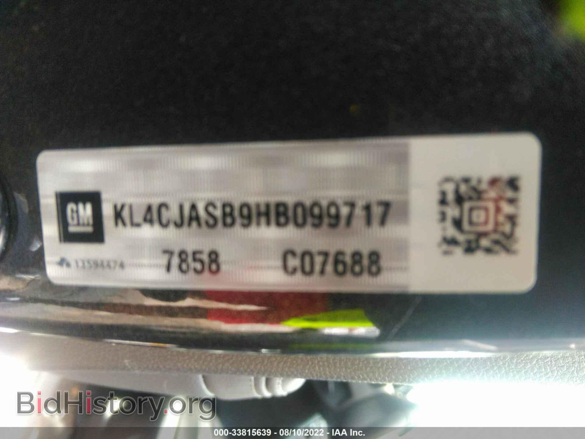 2017 BUICK ENCORE - VIN: KL4CJASB9HB099717 - Photo 9
