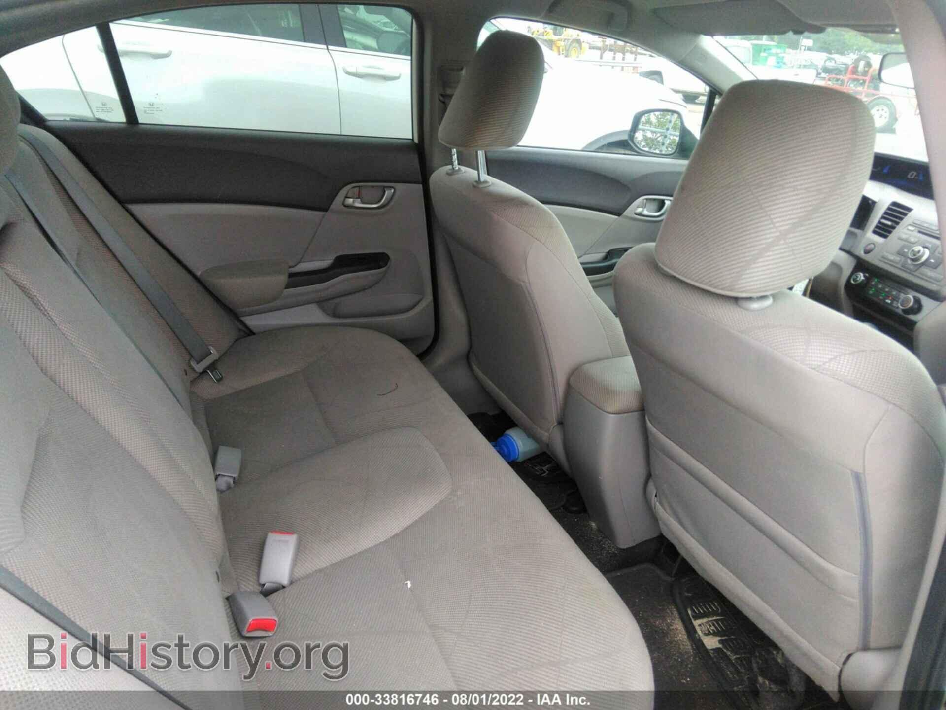 2012 HONDA CIVIC SDN - VIN: 2HGFB2F45CH062599 - Фото 8
