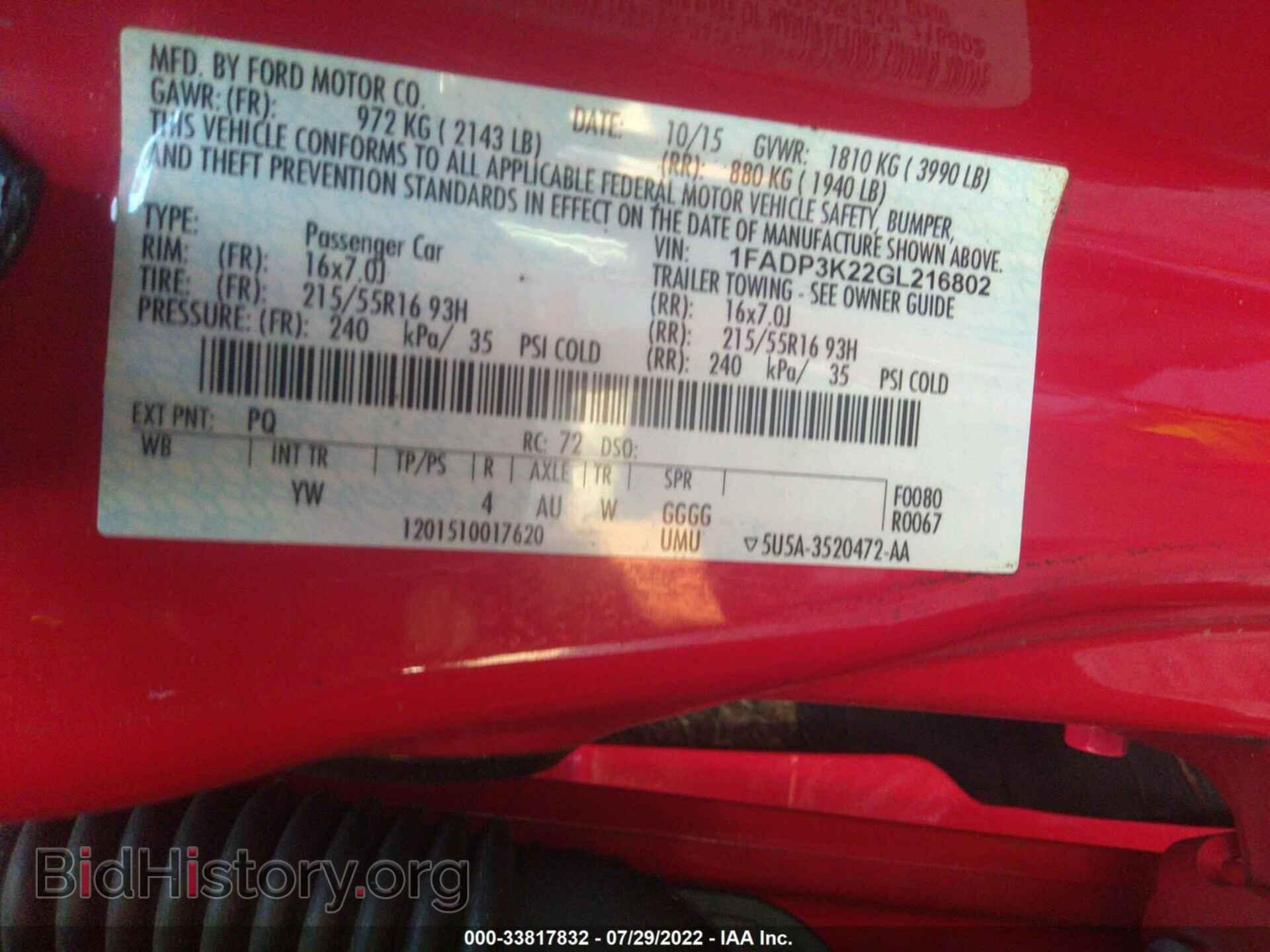 2016 FORD FOCUS - VIN: 1FADP3K22GL216802 - Photo 9