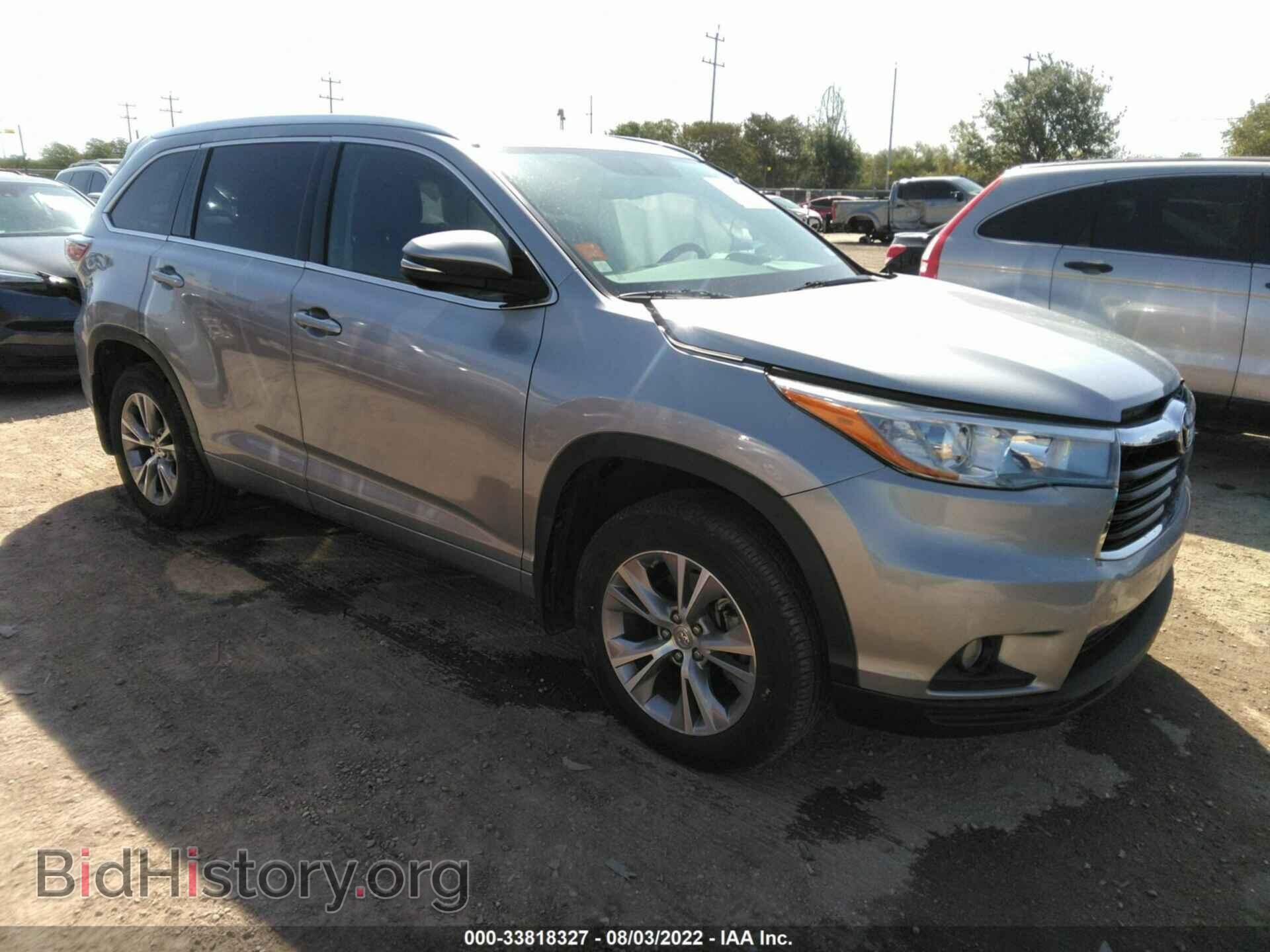 Photo 5TDJKRFH4FS153227 - TOYOTA HIGHLANDER 2015