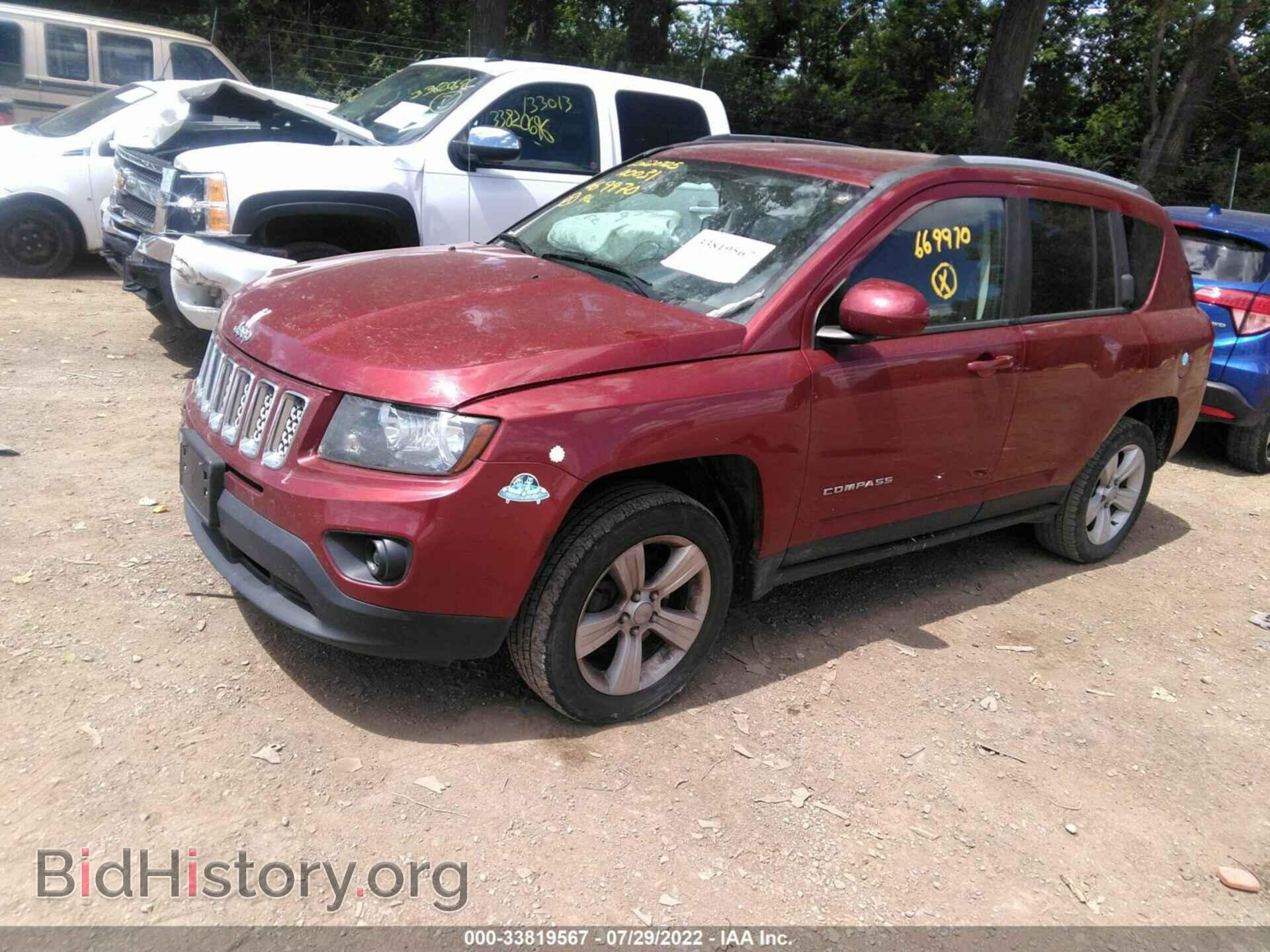 2016 JEEP COMPASS - VIN: 1C4NJDEB2GD616970 - Фото 2
